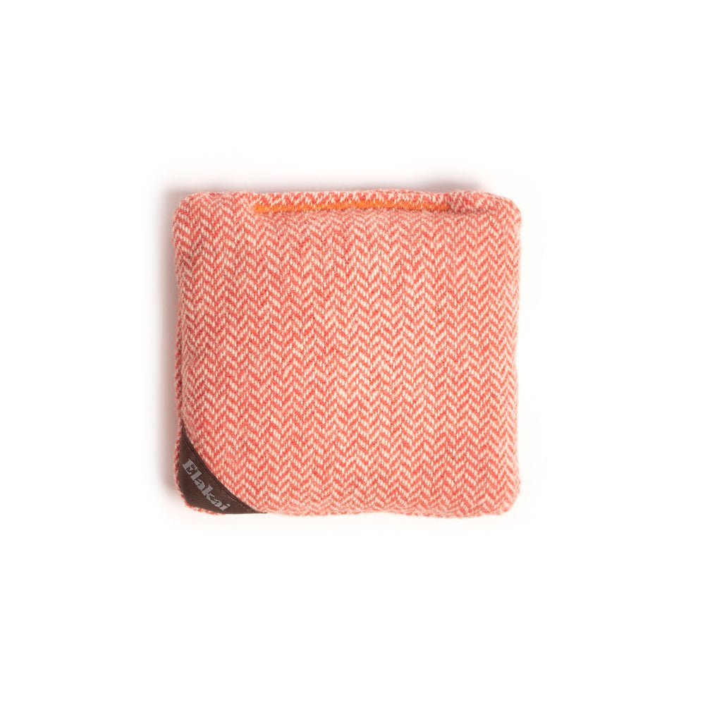 4 - in Travel Herringbone Cornhole Bags | Premium All - Weather Collection - Tangerine Orange EGCB44H-01 | Elakai Outdoor