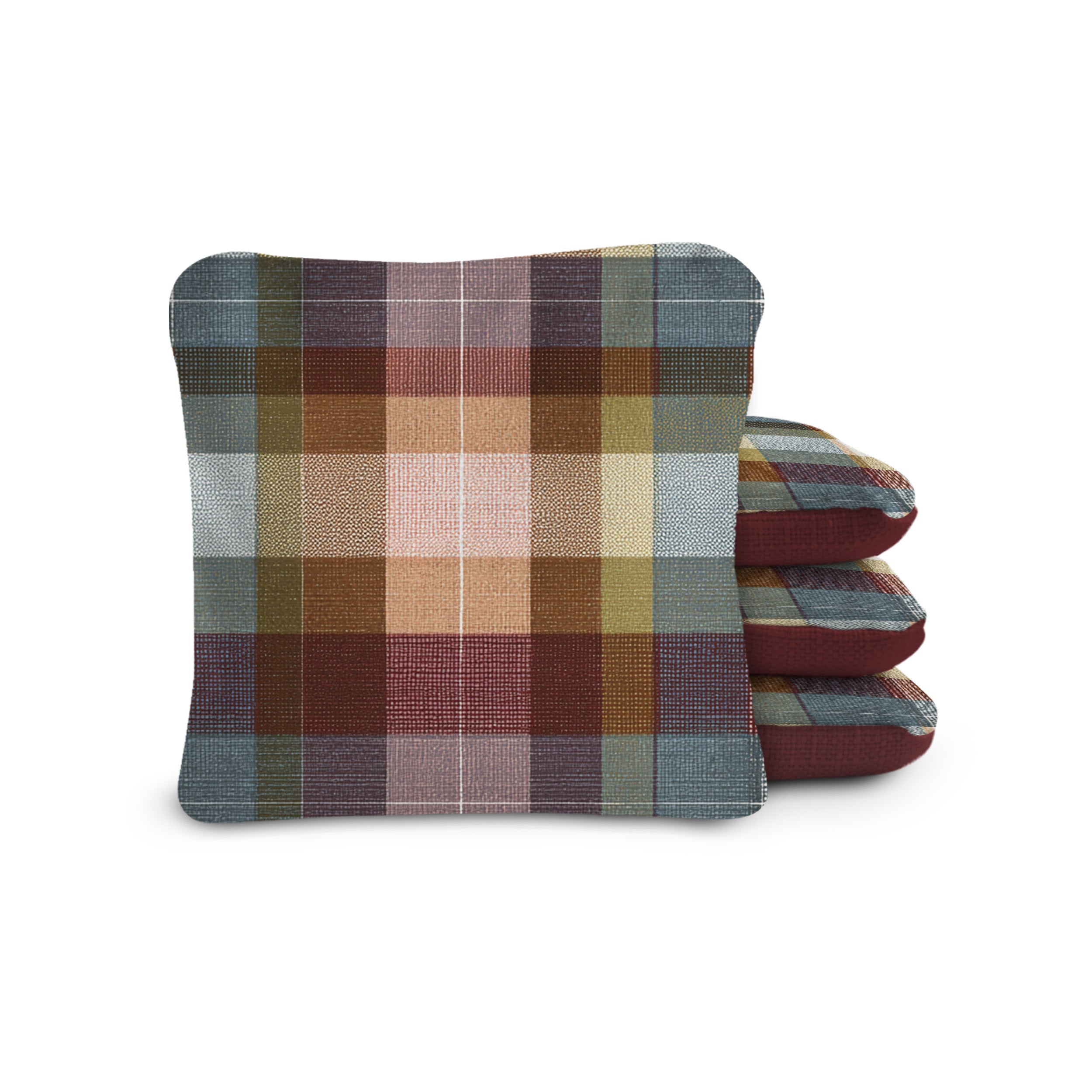 #color_Classic Patchwork Plaid Deep Maroon
