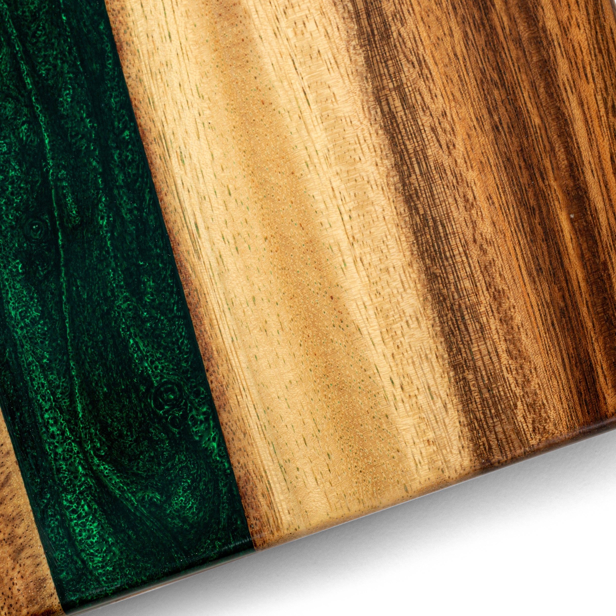 1ft x 2ft One of a Kind Green Pearl Epoxy Resin Wood Compact Travel Cornhole Board Set