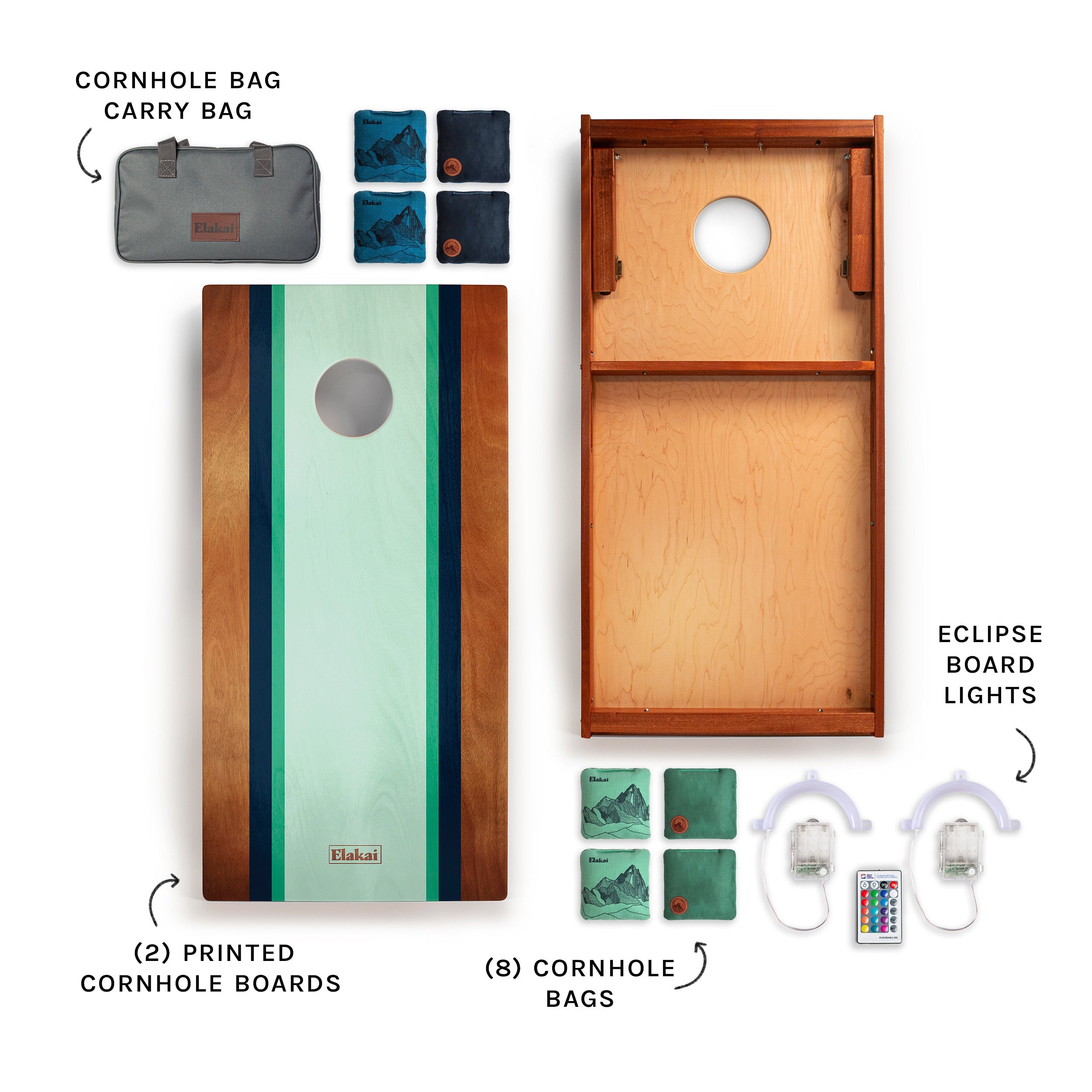 Classic Stripes Gidget | Curated Cornhole Set - | Elakai Outdoor
