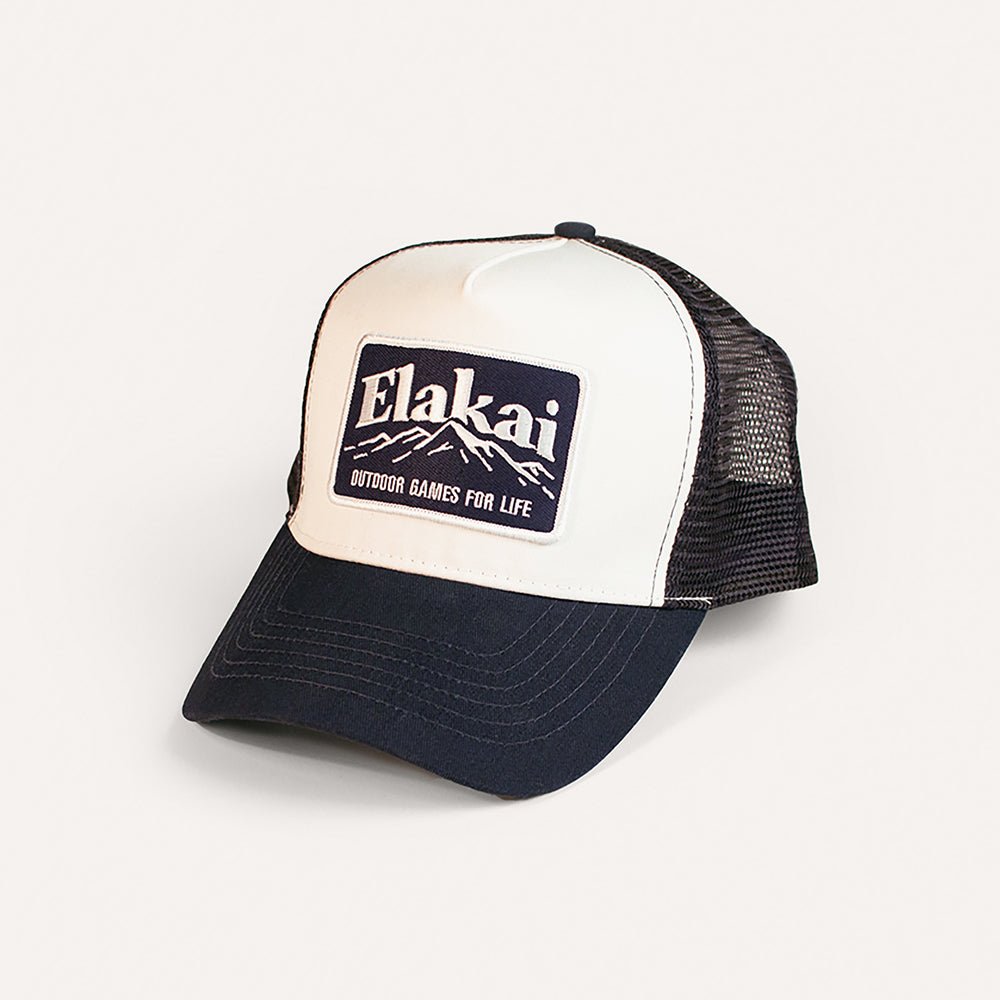 Elakai Mountain Patch Trucker Hat - Navy EAHT-04 | Elakai Outdoor