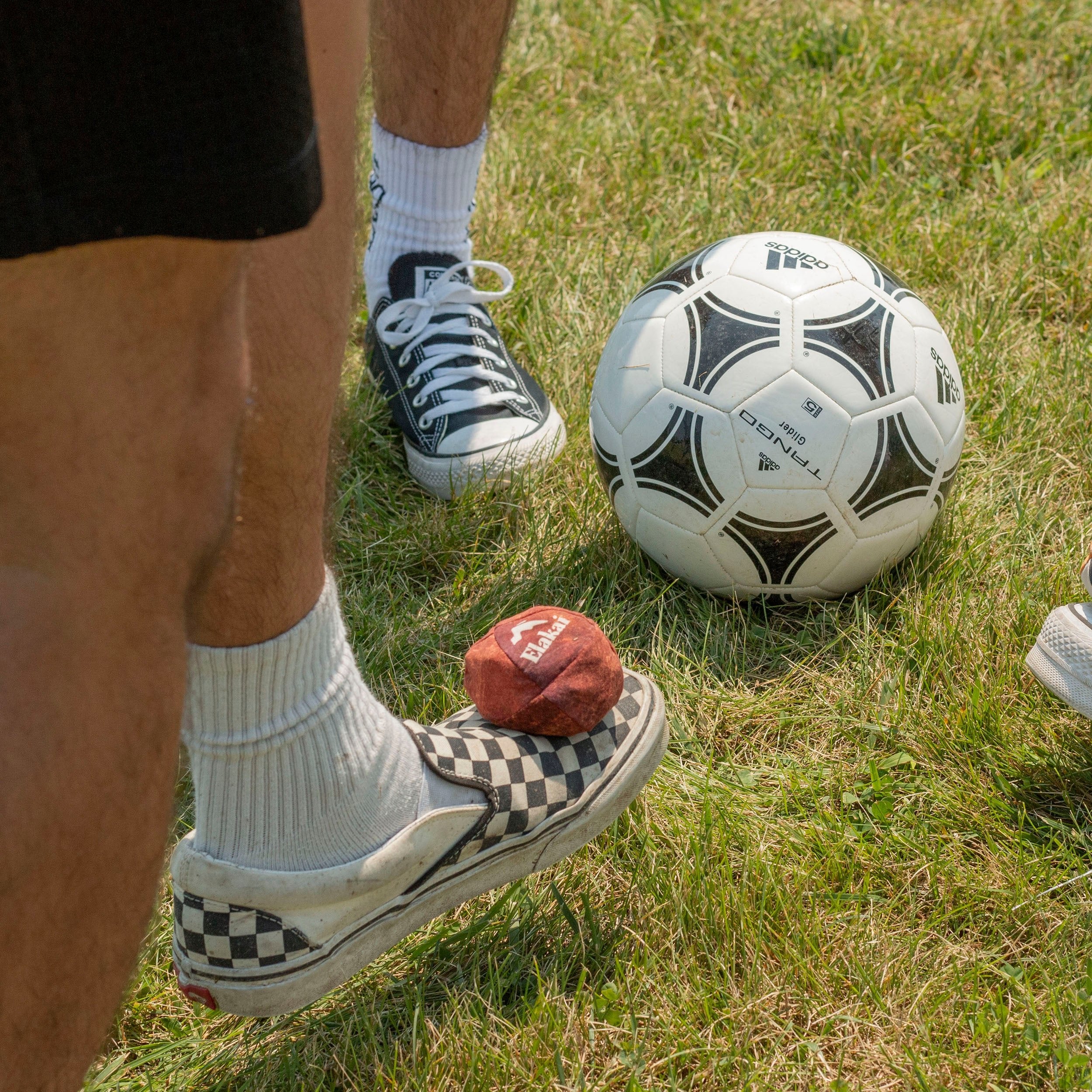 Soccer ball and hacky sack
#color_weathered earth