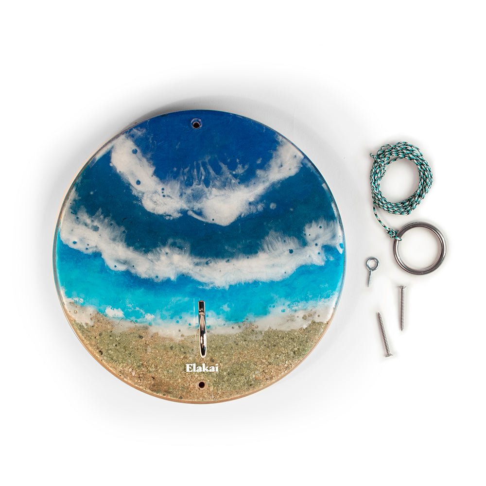 Hook and Ring Toss Game with Resin and Epoxy Finish | The Beach Hook and Ring Game - EGHRCR-00 | Elakai Outdoor