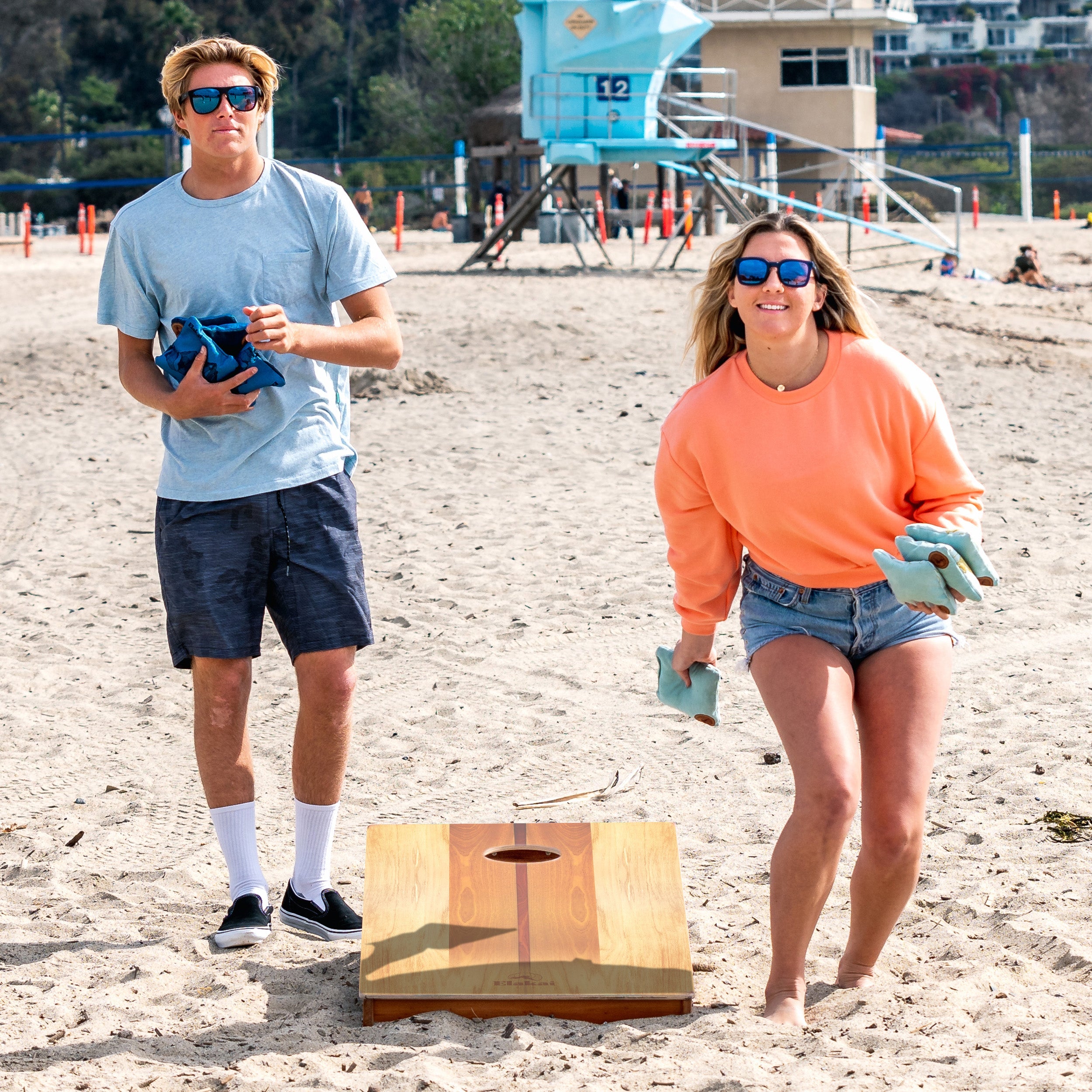 Natural Beach Woody | Curated Cornhole Set - | Elakai Outdoor