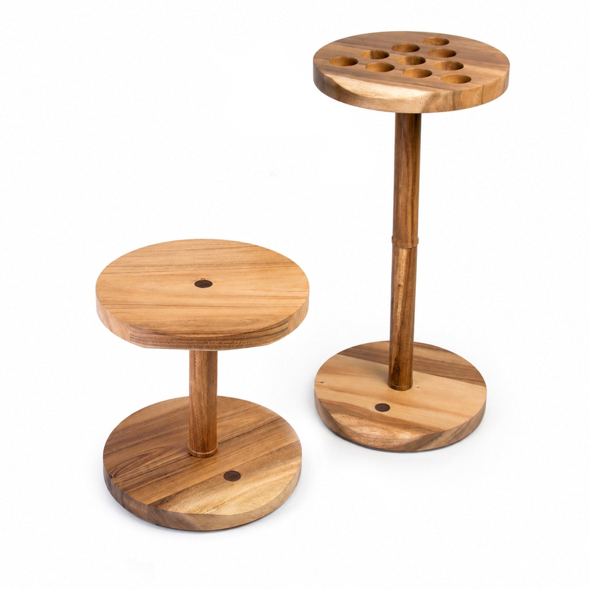 Studio Series Social Pong game shown in both configurations: short accent table height and full pong-game height