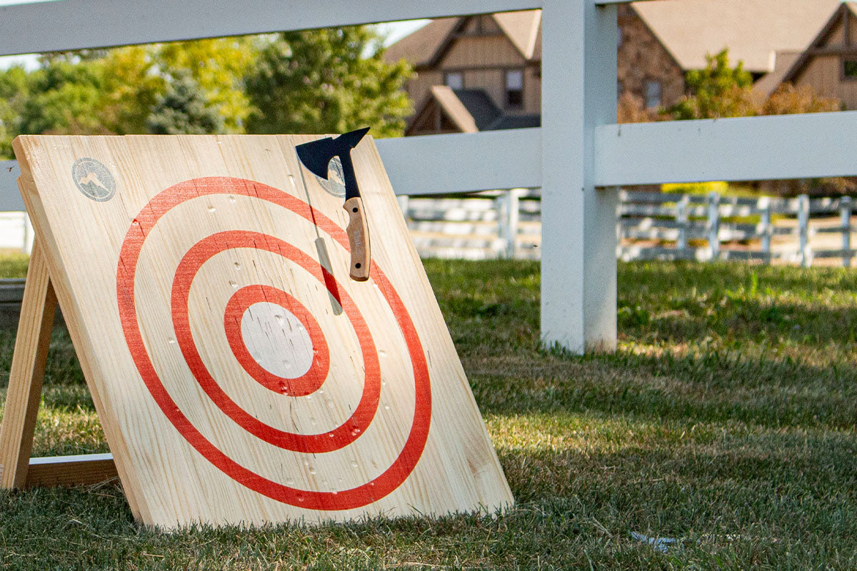 Axe Throwing Game now in your Backyard!