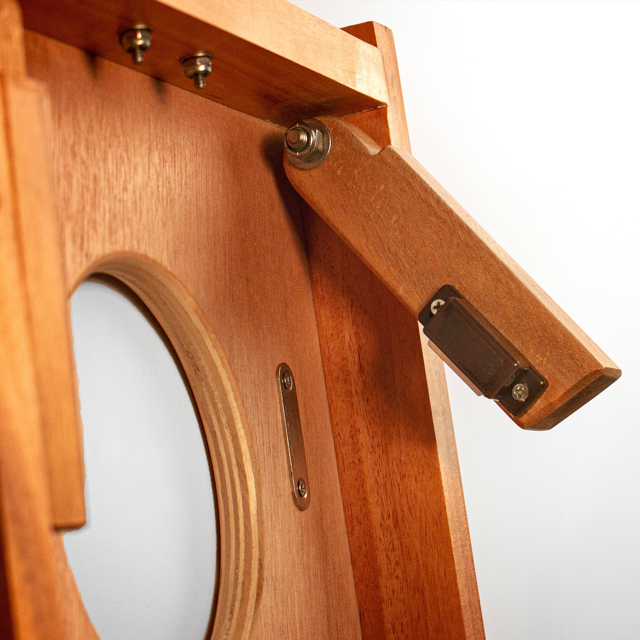 1ft x 2ft Graphic Wood Travel Cornhole Set | Classic Beach Stripes Collection - Mocha EGCH12P-54-WB | Elakai Outdoor