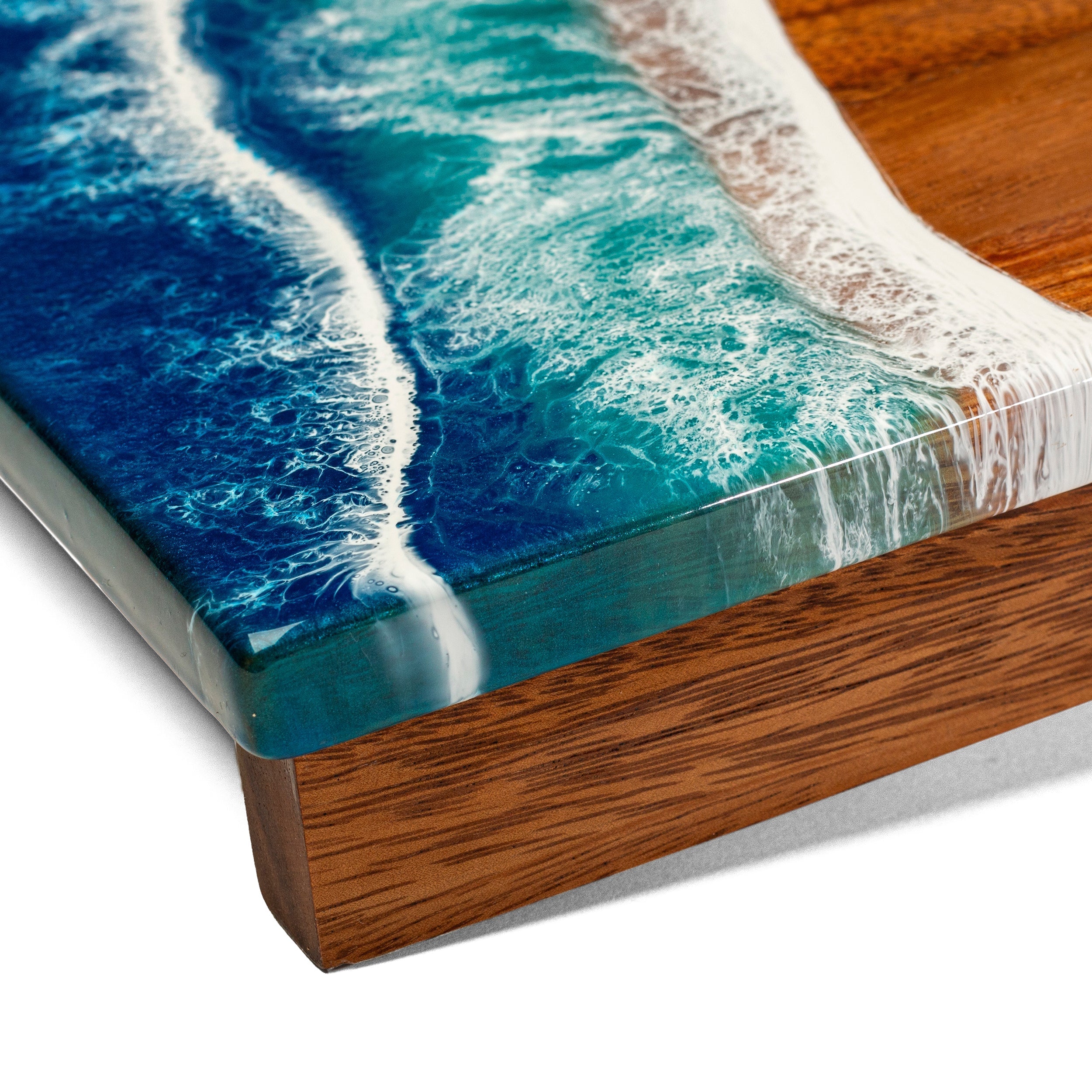 1ft x 2ft Resin & Wood Travel Cornhole Set | Beach Wave | Elakai