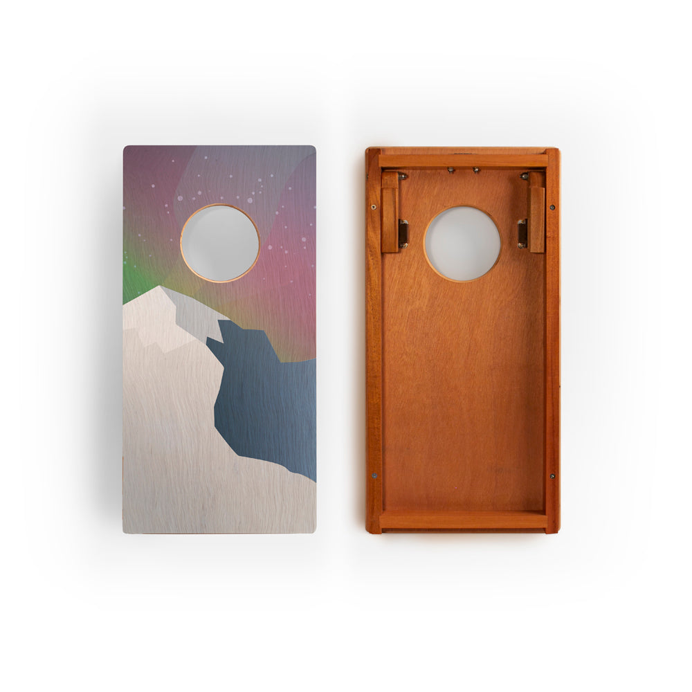 1ft x 2ft Aurora Compact Travel Cornhole Board Set