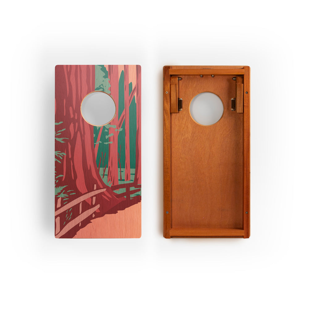 1ft x 2ft Redwoods Compact Travel Cornhole Boards
