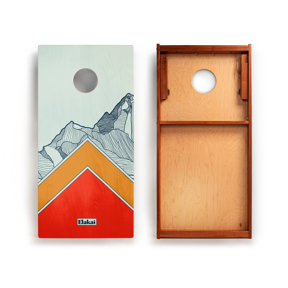 2ft x 4ft Graphic Wood Classic Cornhole Set | Modern Angle