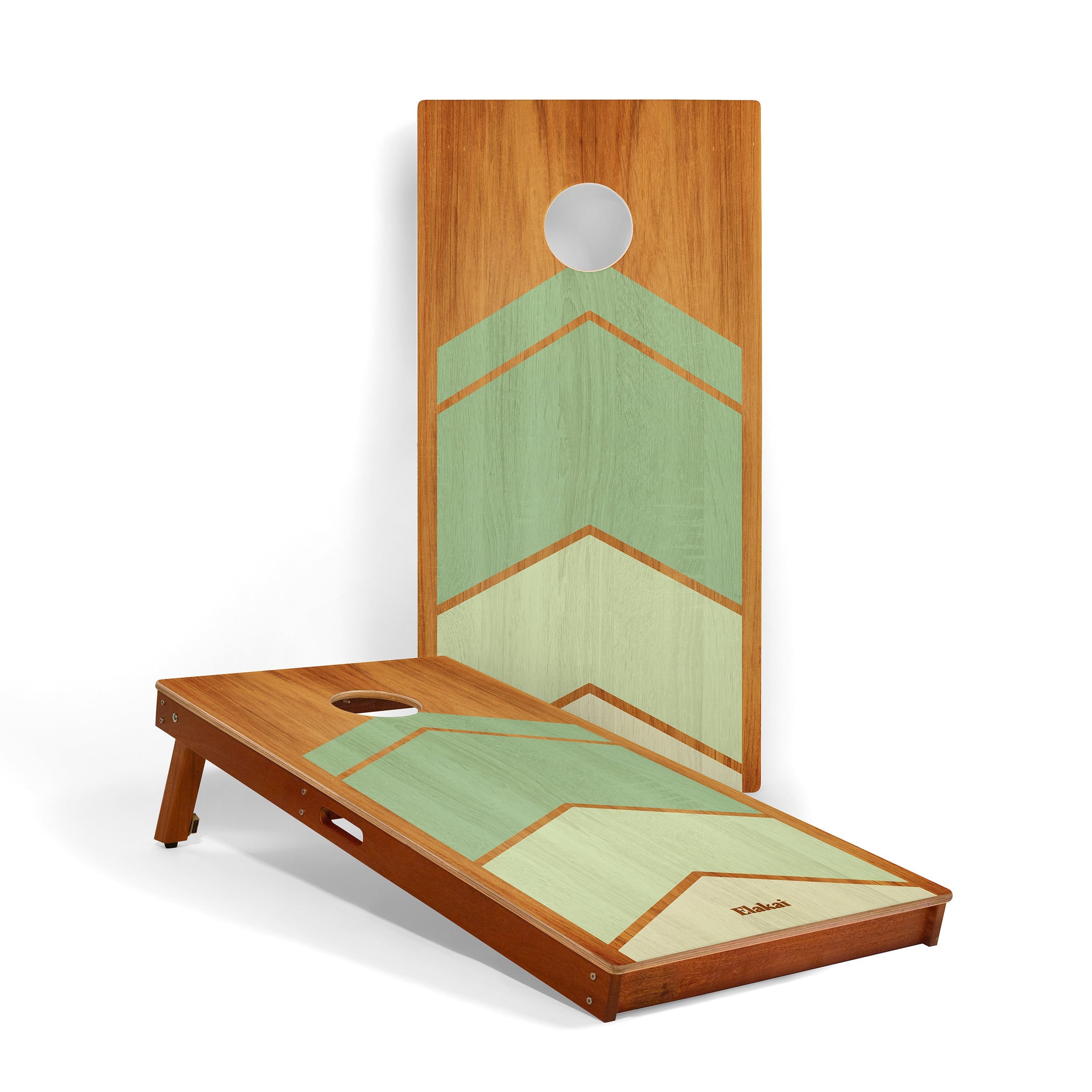2ft x 4ft Graphic Wood Classic Cornhole Set | Modern Angle