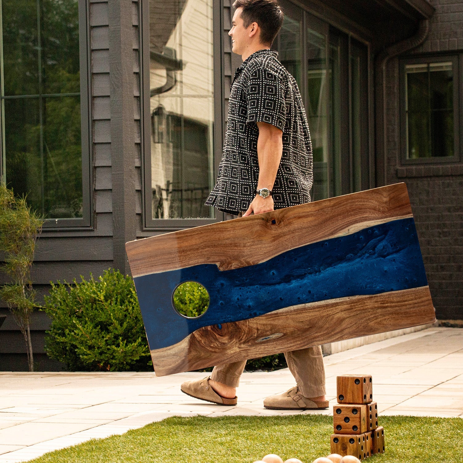 Resin & Wood Classic Cornhole Set Collection | Elakai Outdoor