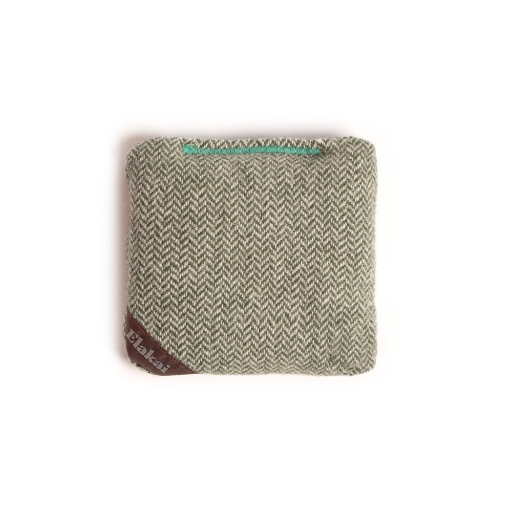 4 - in Travel Herringbone Cornhole Bags | Premium All - Weather Collection - Green Sprout EGCB44H-04 | Elakai Outdoor