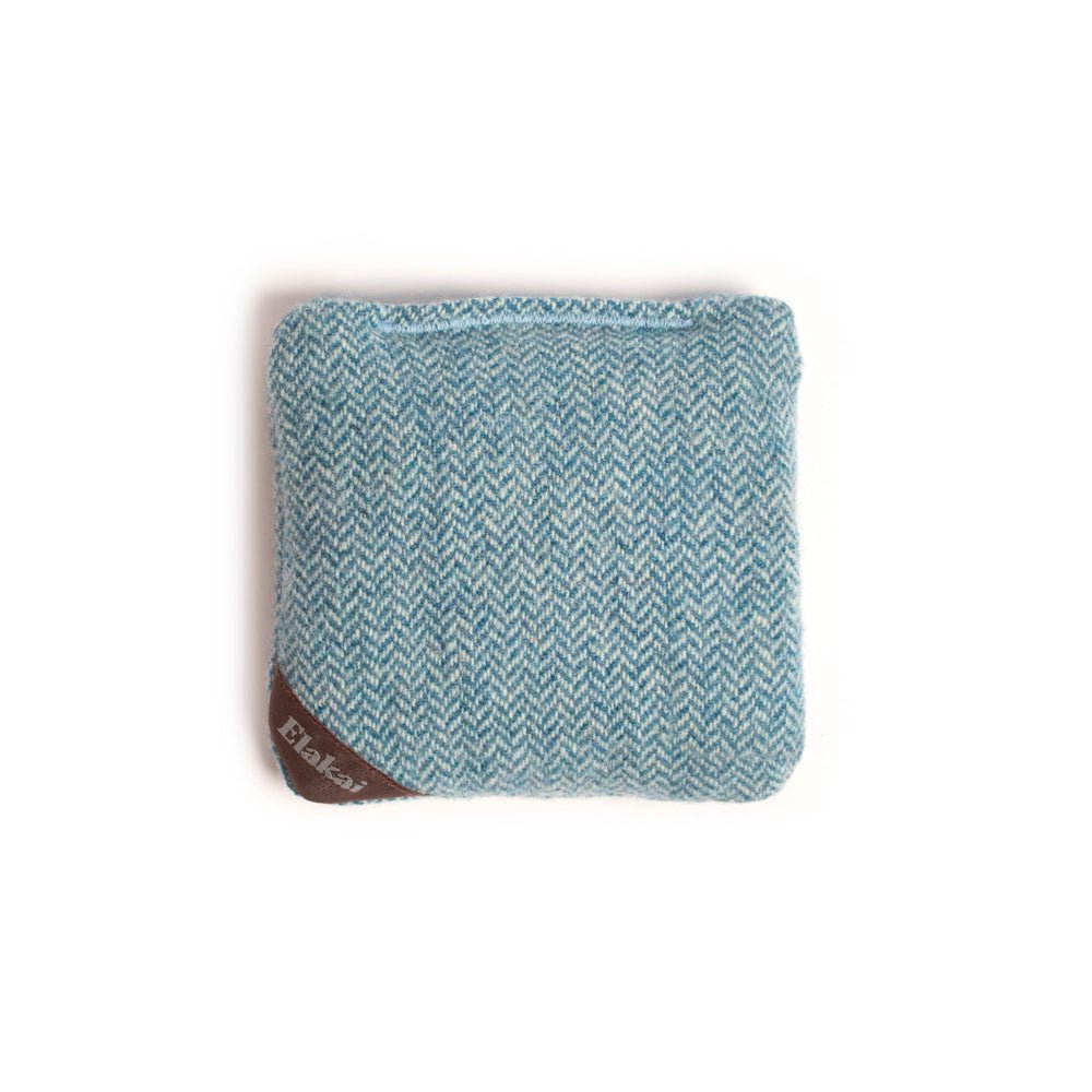 4 - in Travel Herringbone Cornhole Bags | Premium All - Weather Collection - Sky Blue EGCB44H-02 | Elakai Outdoor