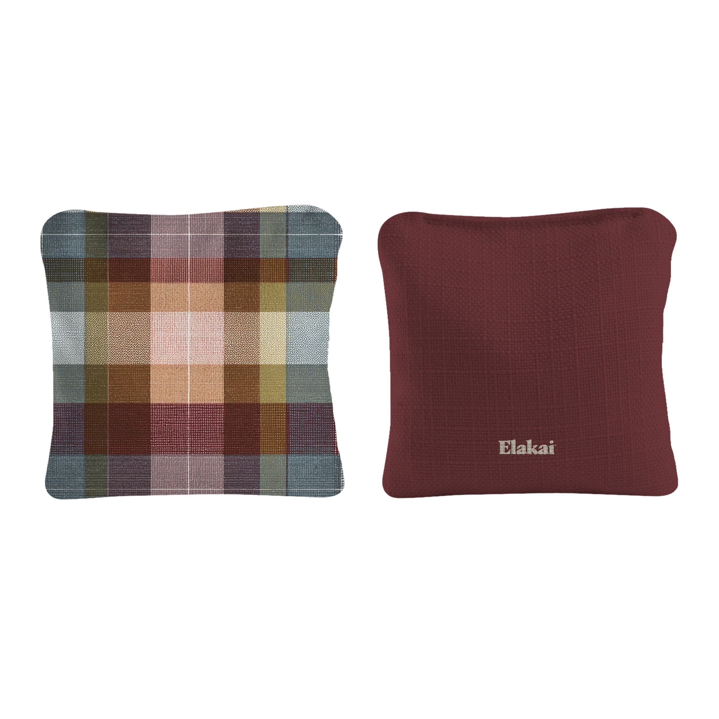 #color_Classic Patchwork Plaid Deep Maroon