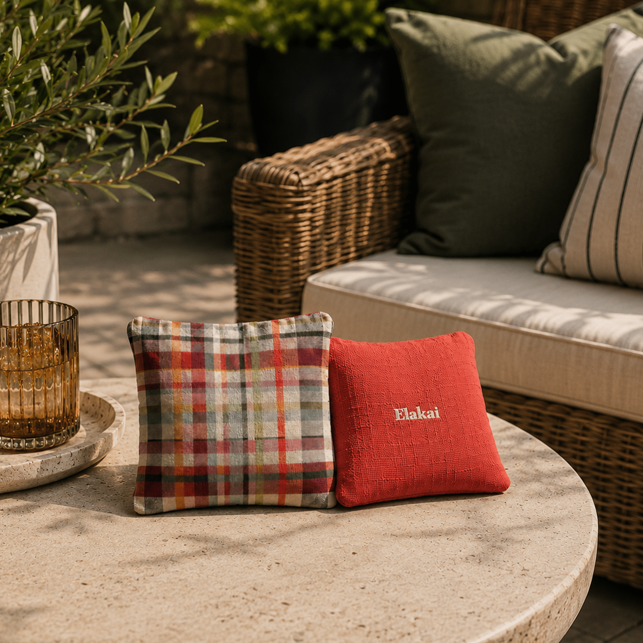 #color_Madras Plaid Sunset Orange
