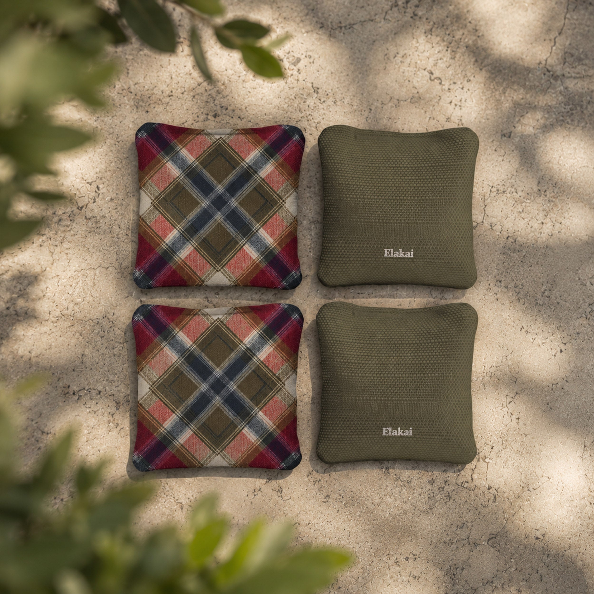 #color_Rustic Tartan Plaid Olive Green