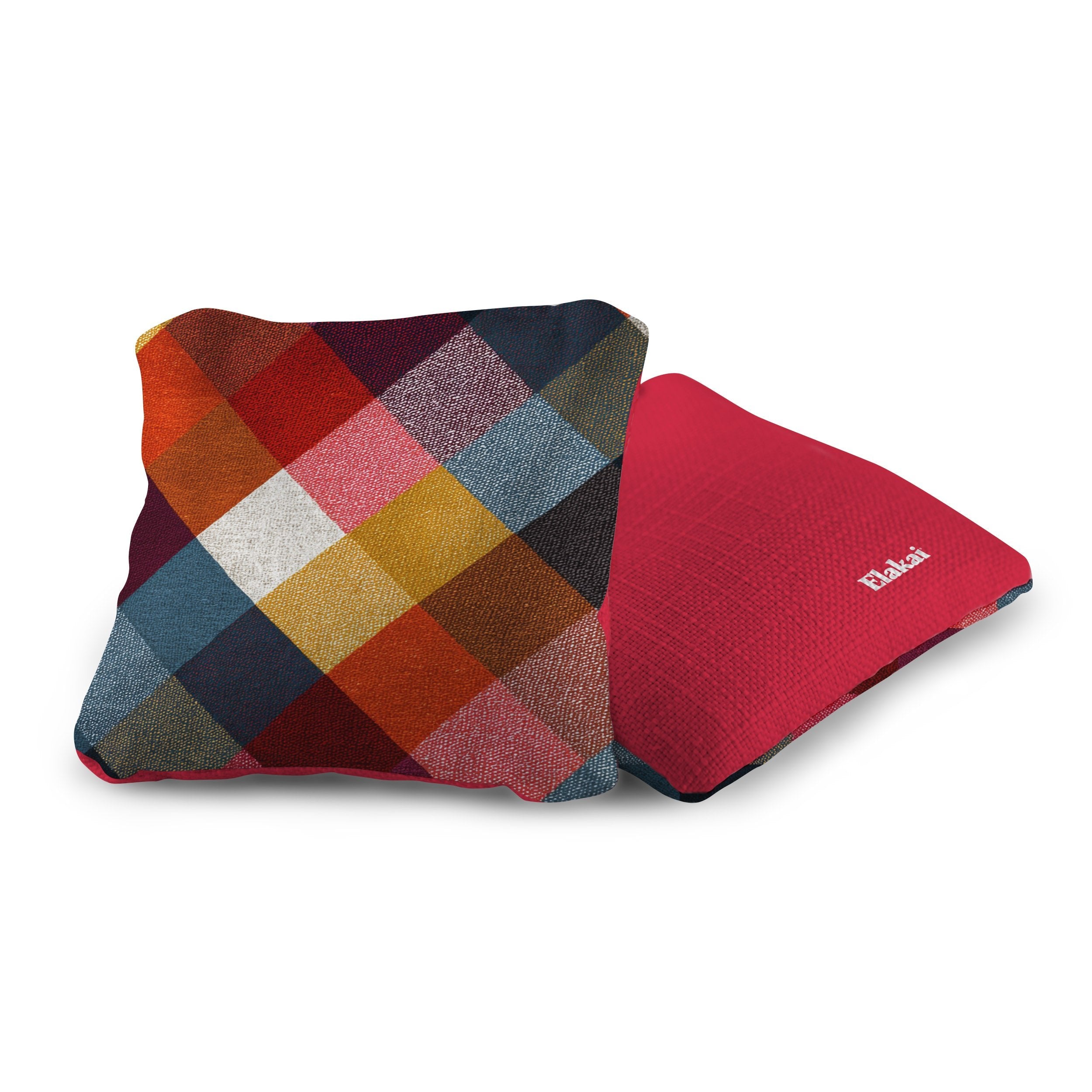 #color_Vintage Buffalo Check Colorful Red