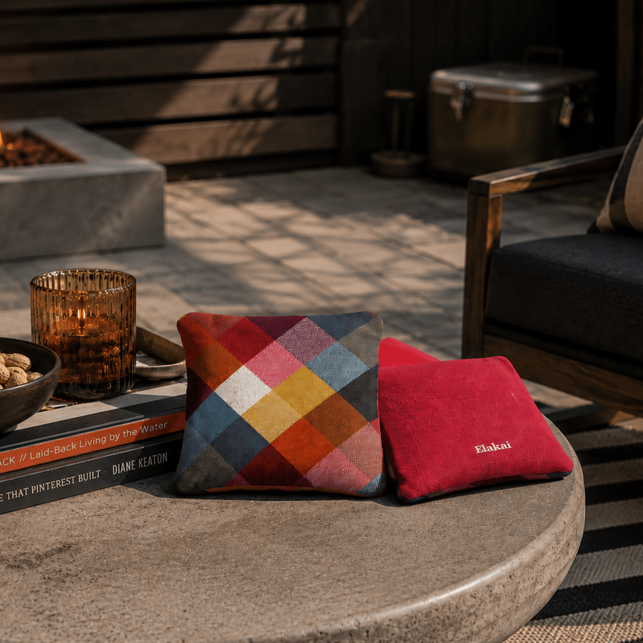#color_Vintage Buffalo Check Colorful Red