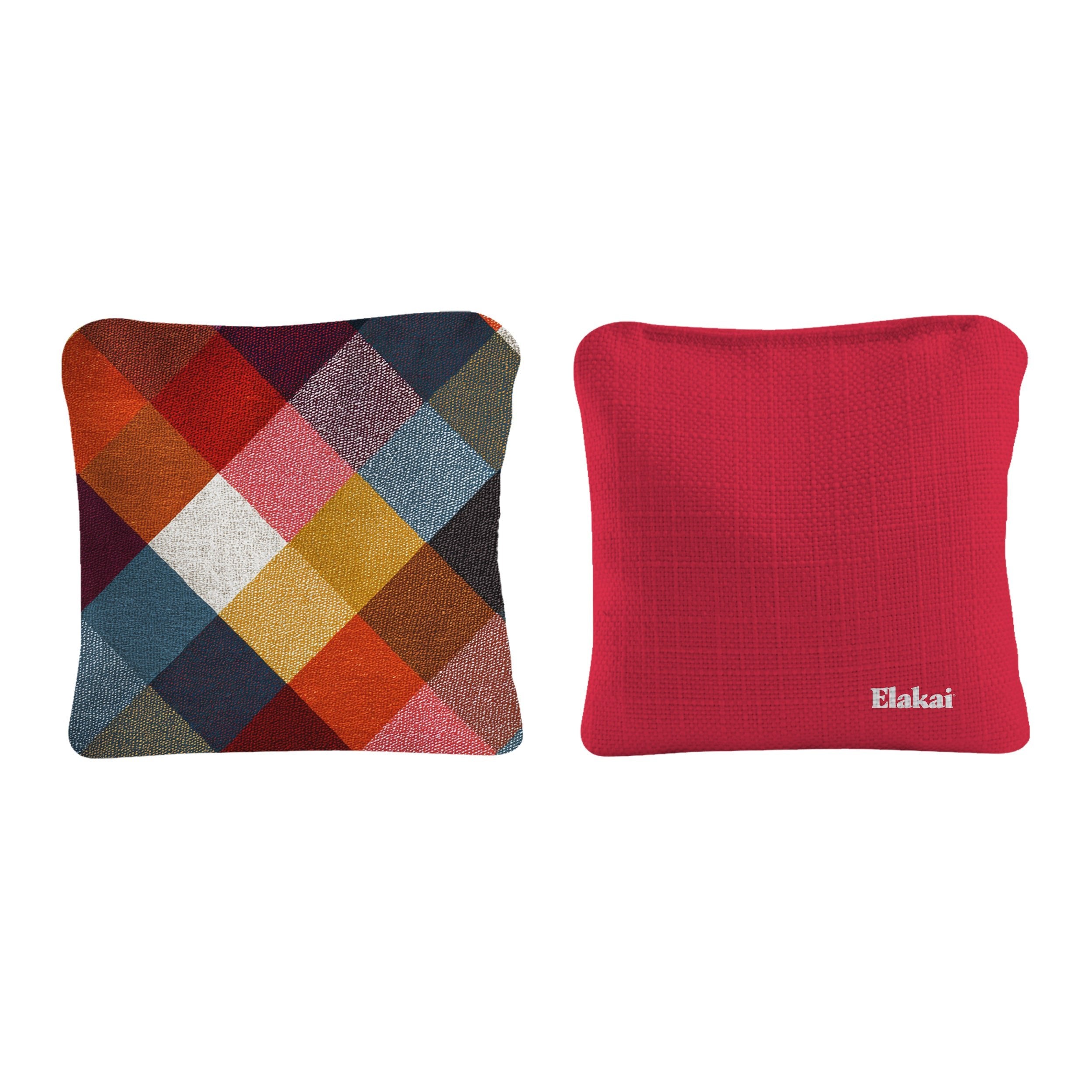 #color_Vintage Buffalo Check Colorful Red