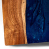 2x4 One of a Kind Blue Pearl Epoxy Resin Live-Edge Wood Cornhole Boards