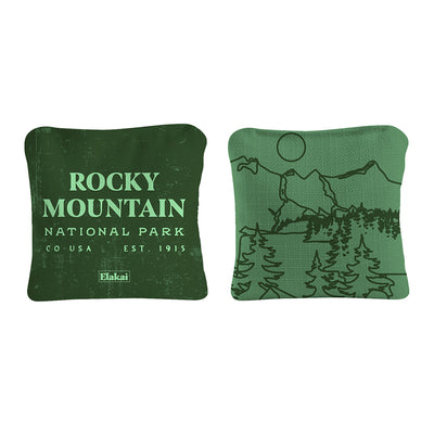 National Parks Rocky Mountain Cornhole Bags