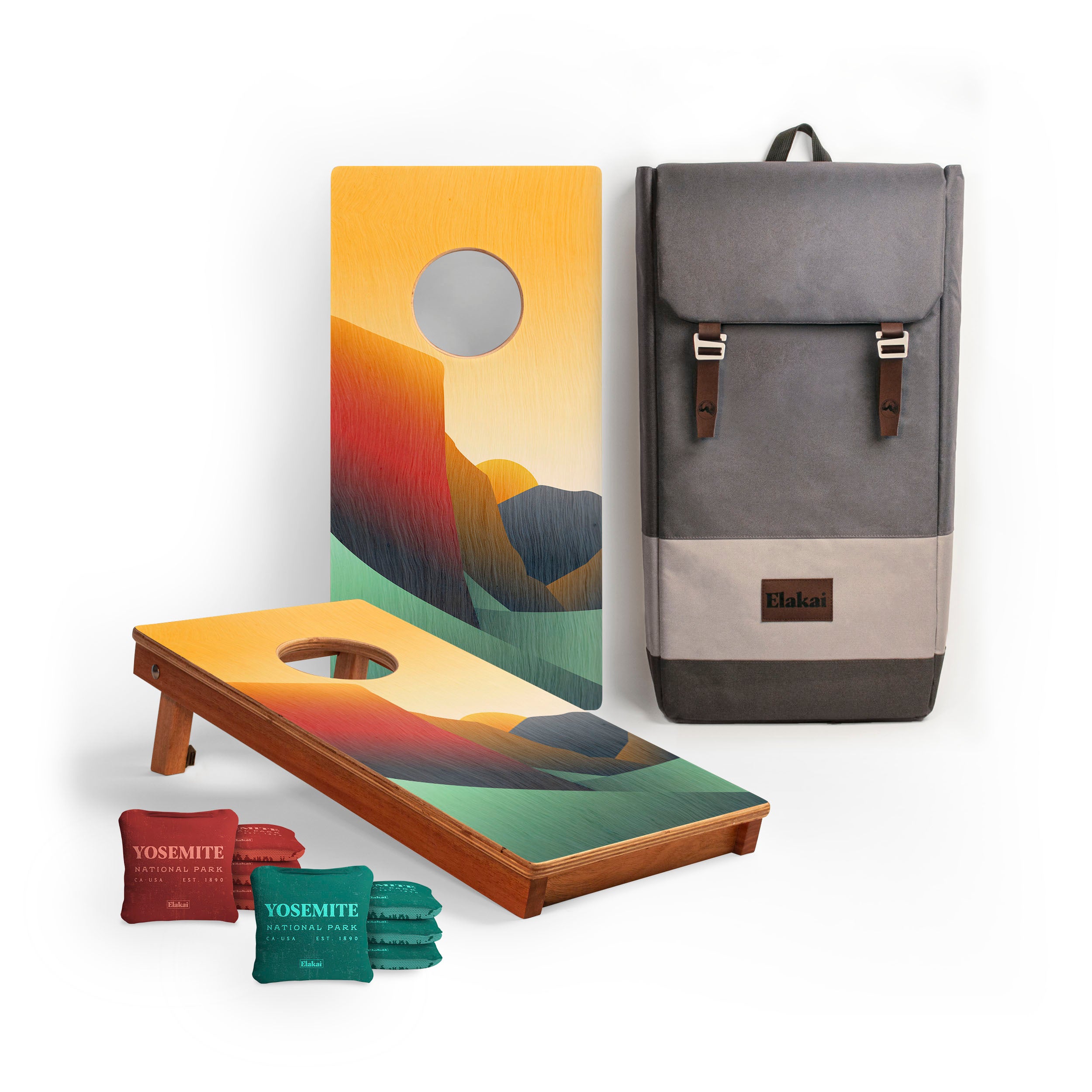 1ft x 2ft Yosemite Compact Travel Cornhole Board Set
