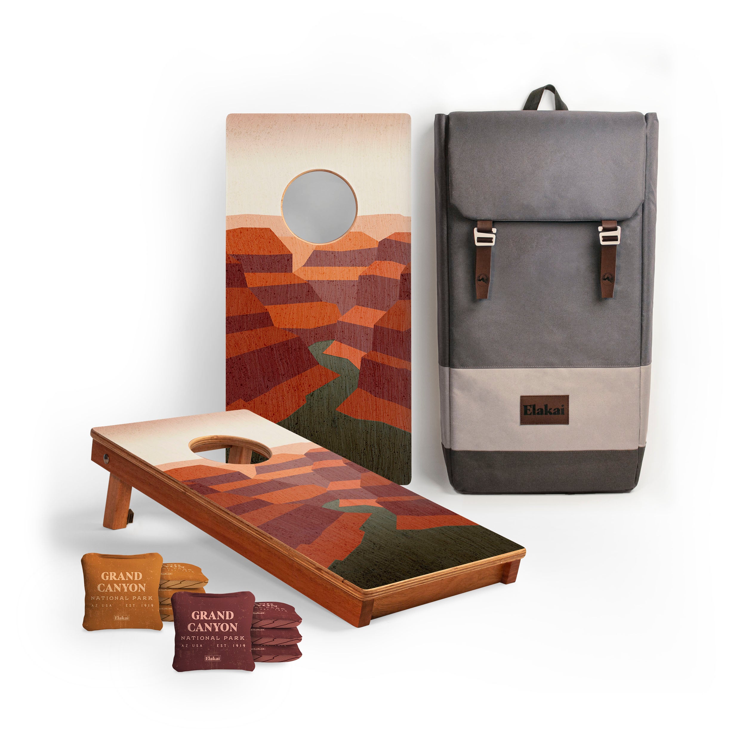 1ft x 2ft Grand Canyon Compact Travel Cornhole Board Set
