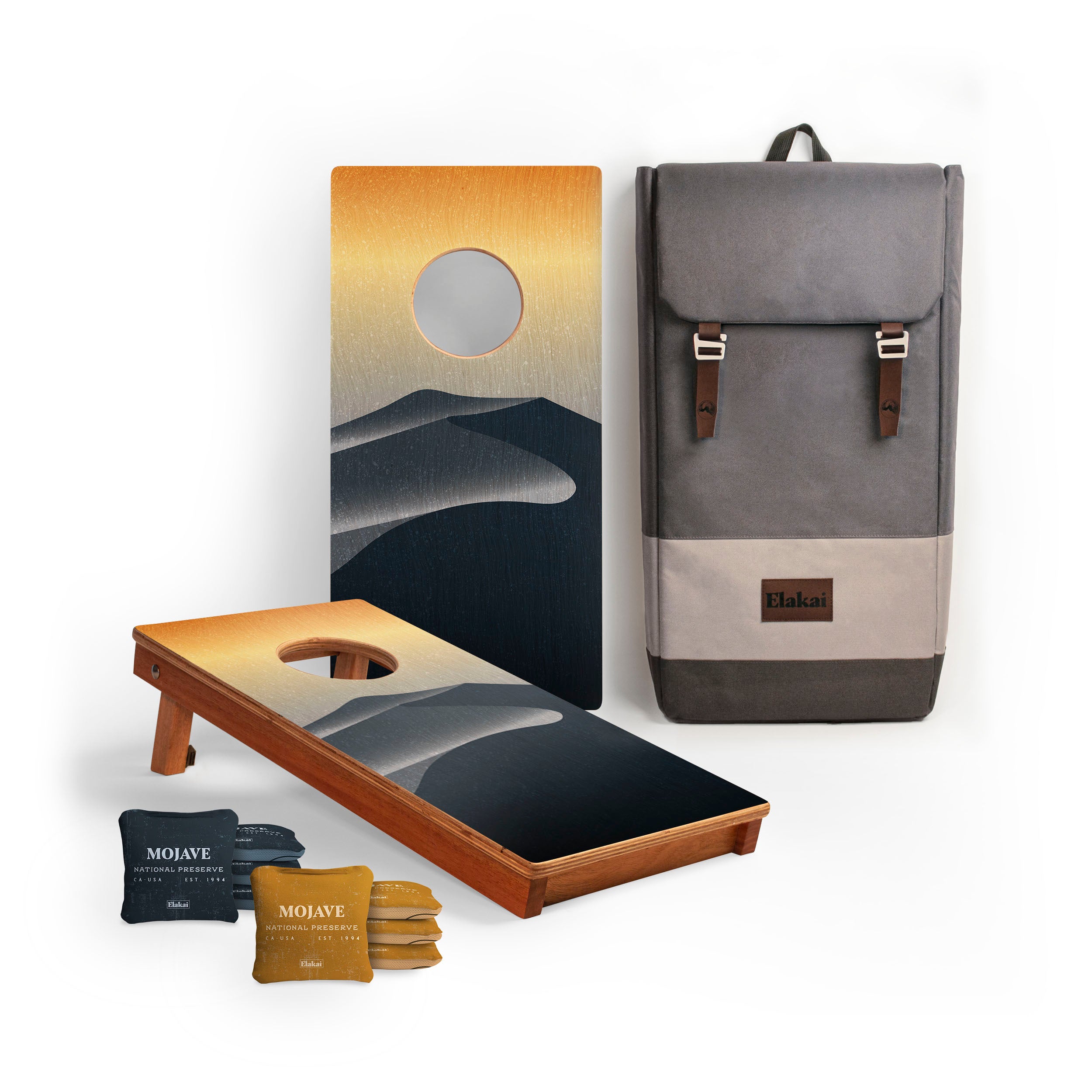 1ft x 2ft Mojave Compact Travel Cornhole Board Set