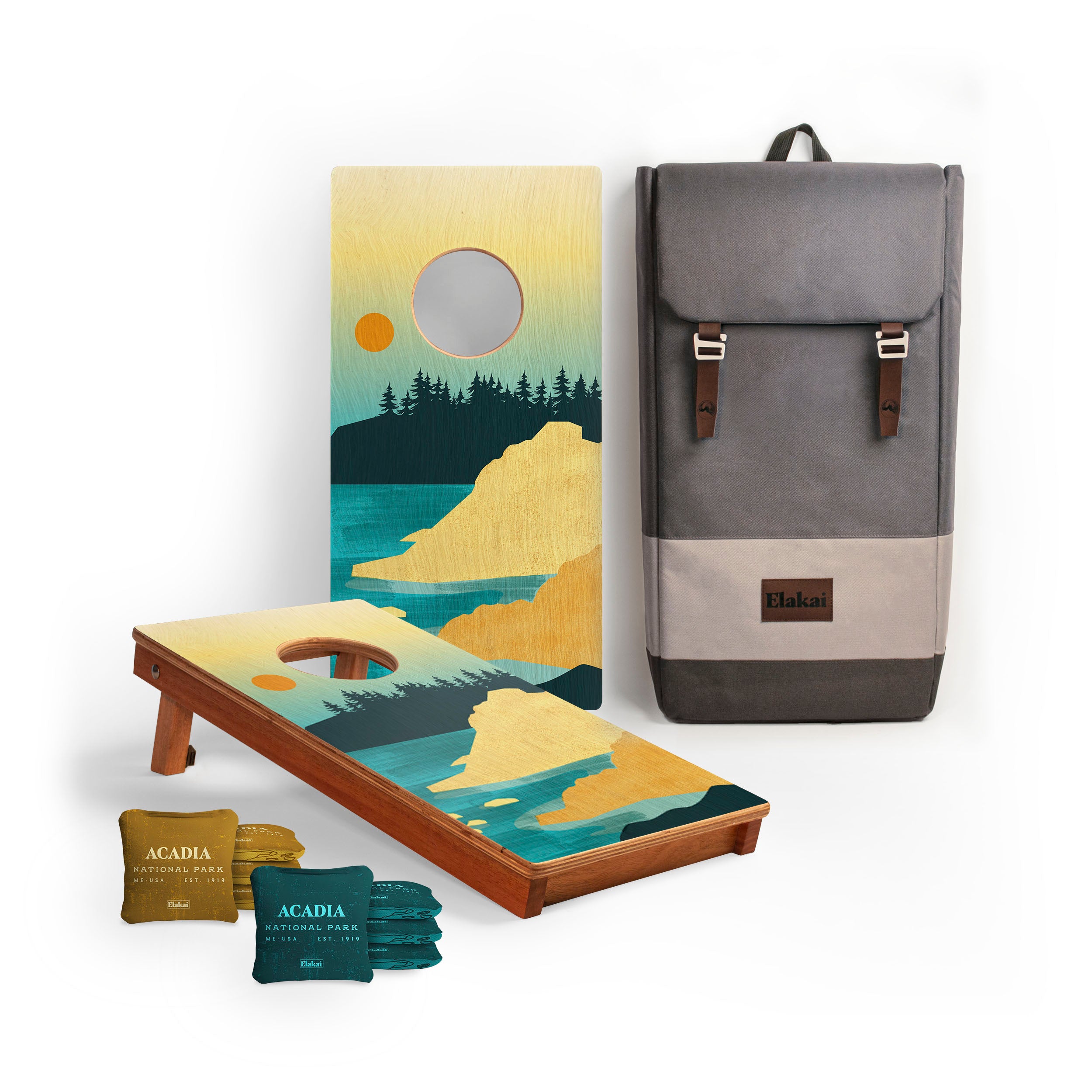 1ft x 2ft Acadia Compact Travel Cornhole Board Set