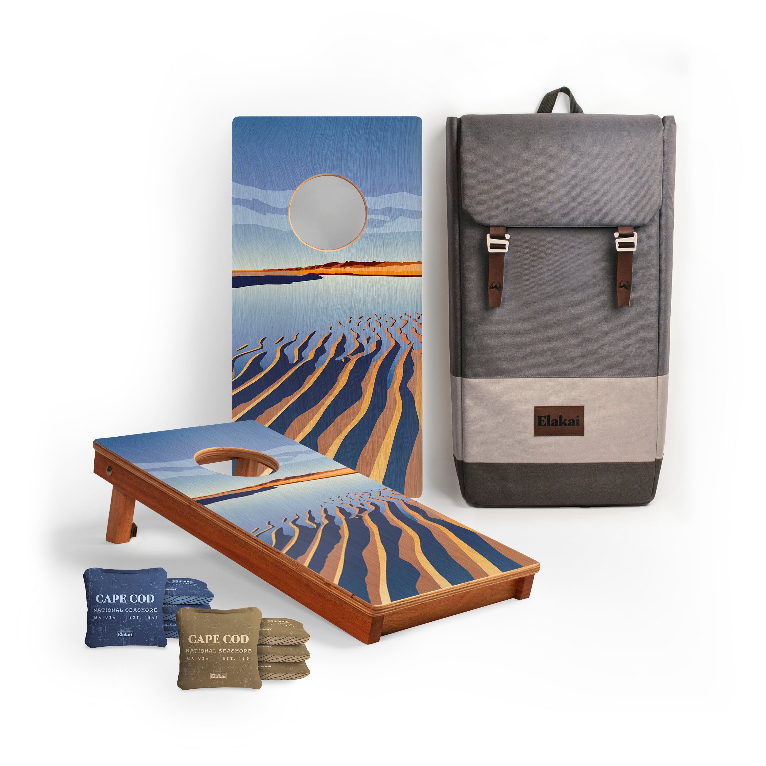 1ft x 2ft Cape Cod Compact Travel Cornhole Board Set