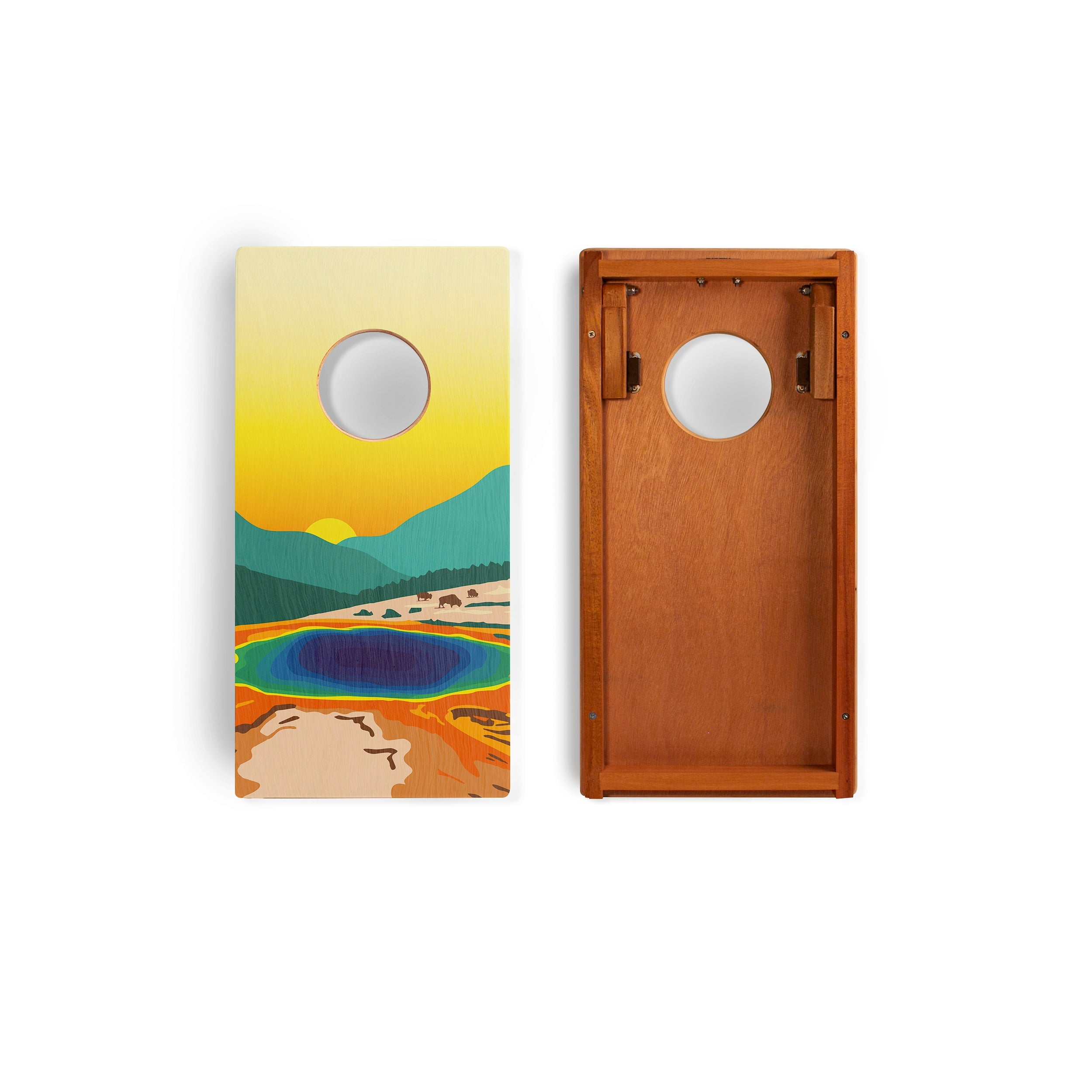 1ft x 2ft Yellowstone Compact Travel Cornhole Board Set