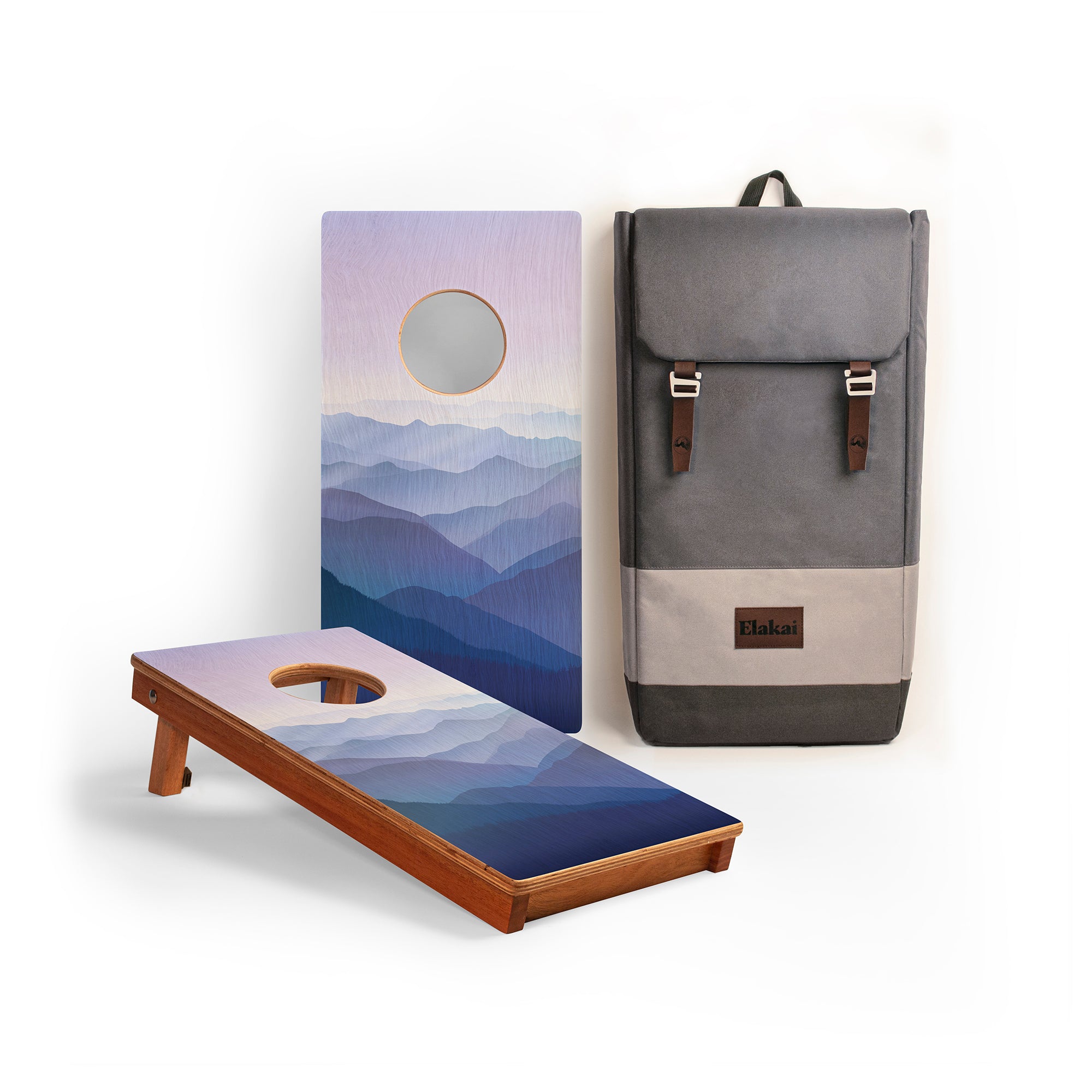 1ft x 2ft Great Smoky Mountains Compact Travel Cornhole Boards