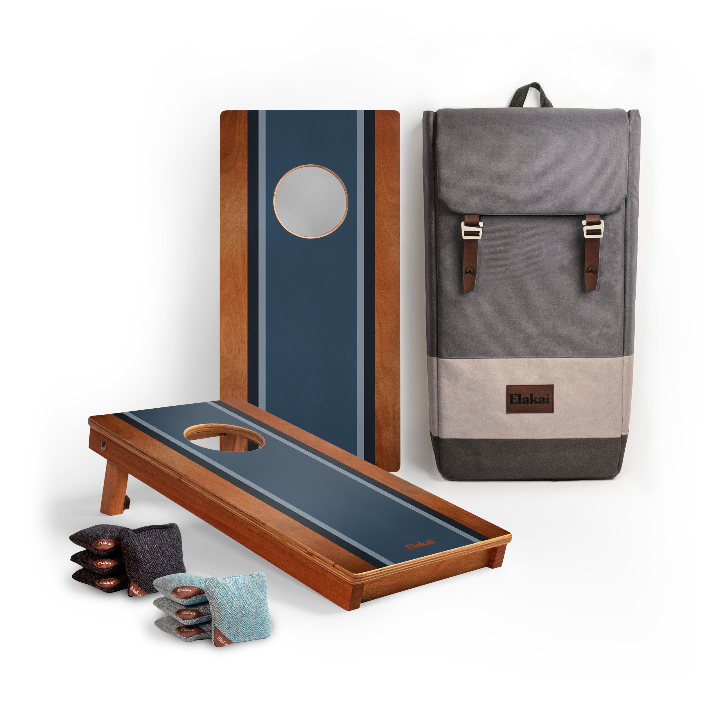 1ft x 2ft Skipper Surf Compact Travel Cornhole Board Set
