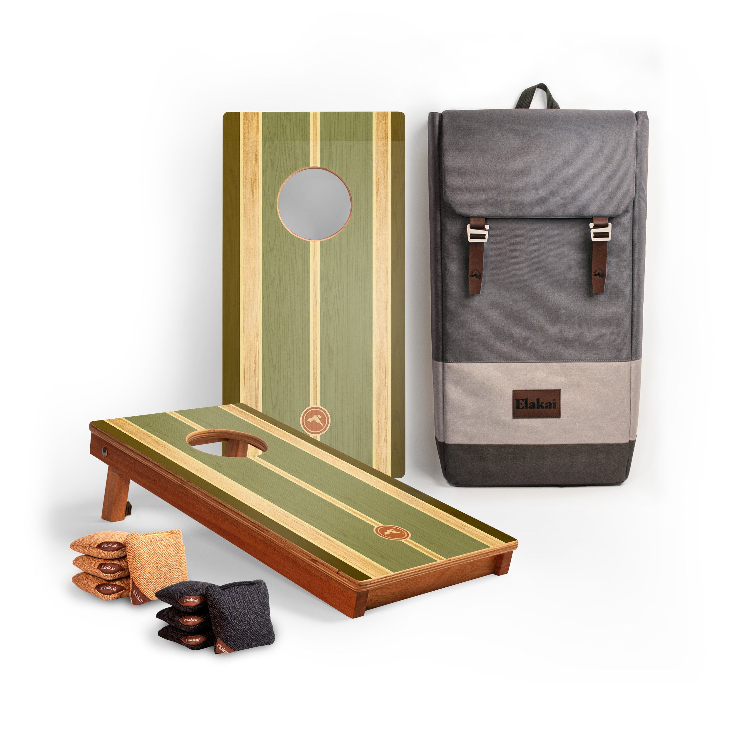 1ft x 2ft Ocean Reef Compact Travel Cornhole Board Set