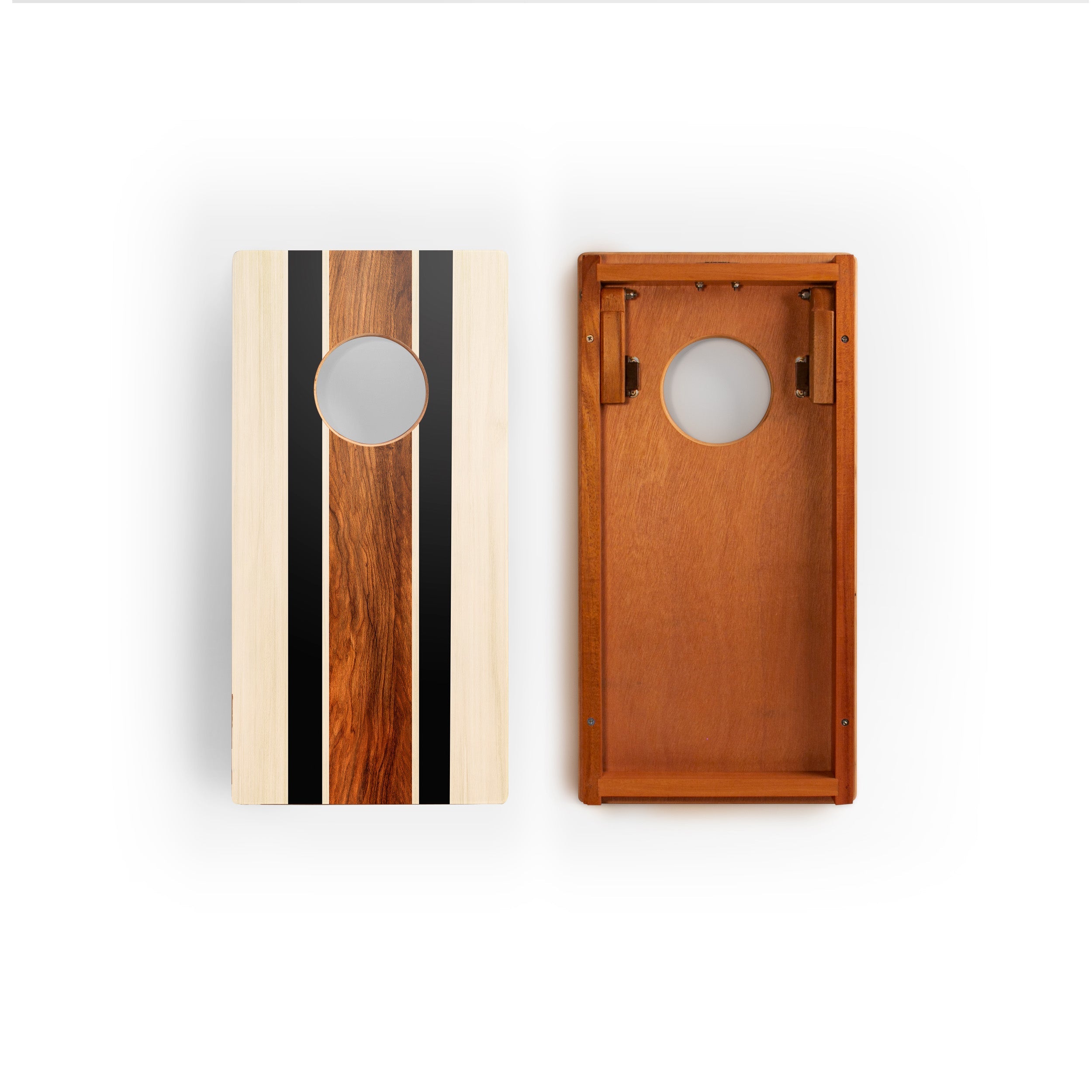 1ft x 2ft Hermosa Stripes Compact Travel Cornhole Board Set