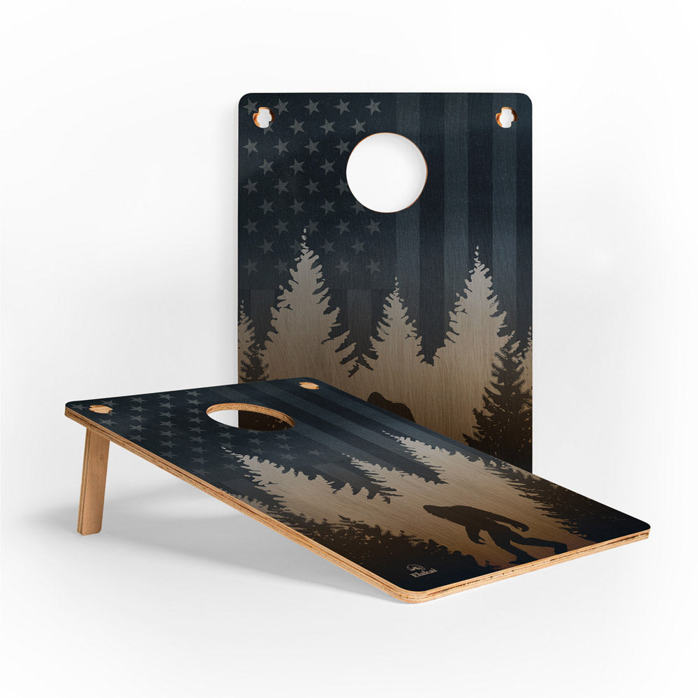 22in x 31in American Sasquatch 1-Hole Weekender Travel Cornhole Boards