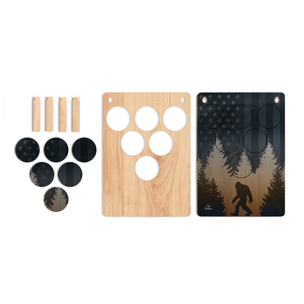 22in x 31in American Sasquatch 6-Hole Weekender Travel Cornhole Boards