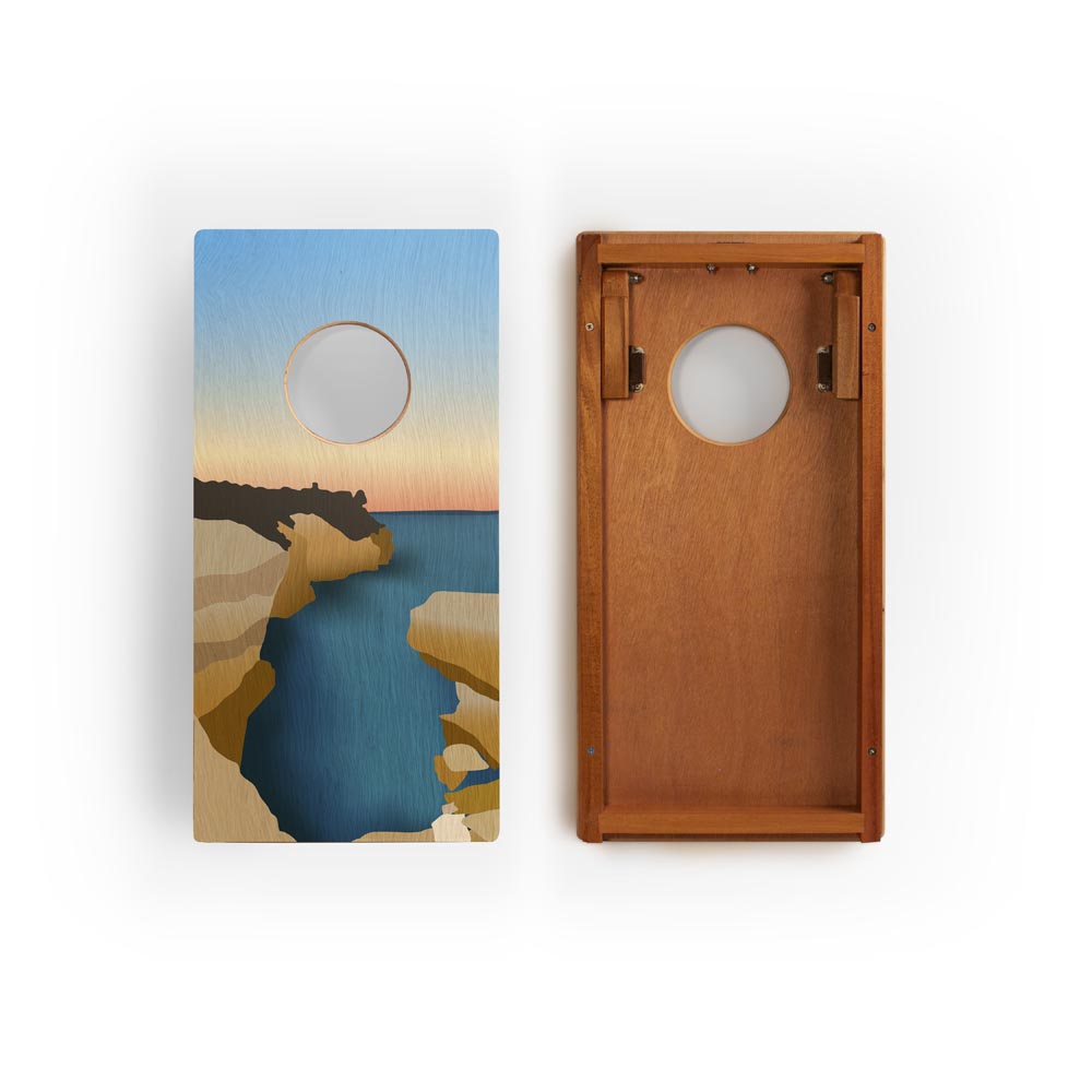 1ft x 2ft Pictured Rocks Compact Travel Cornhole Boards