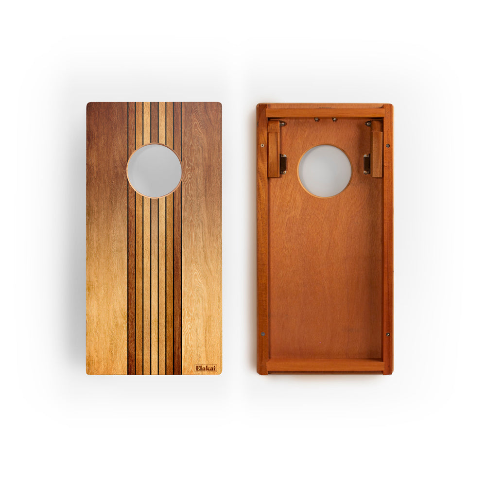 1ft x 2ft Retro Woody Compact Travel Cornhole Boards