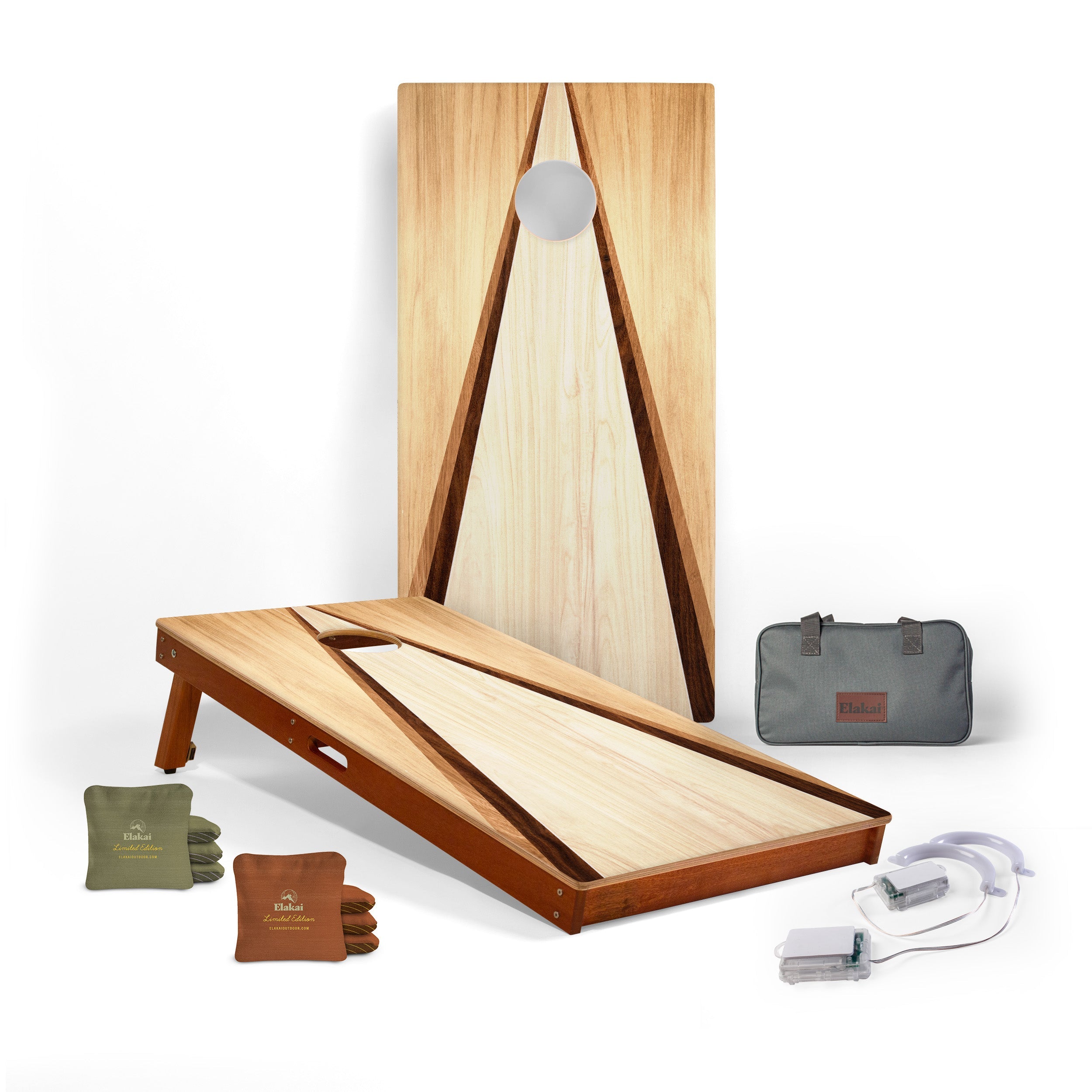 Classic Triangle Backyard Cornhole Essentials Set | Elakai
