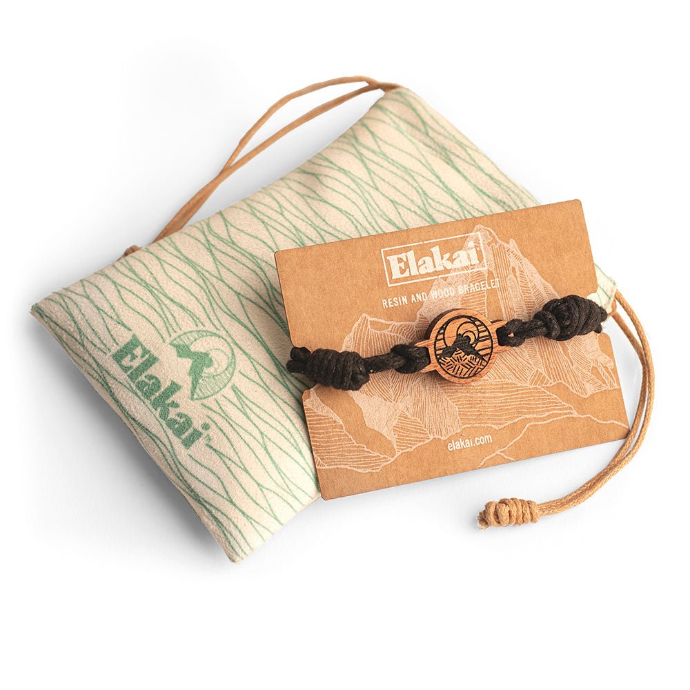 Elakai Wood Logo Bracelet - Natural Wood EAB-00 | Elakai Outdoor