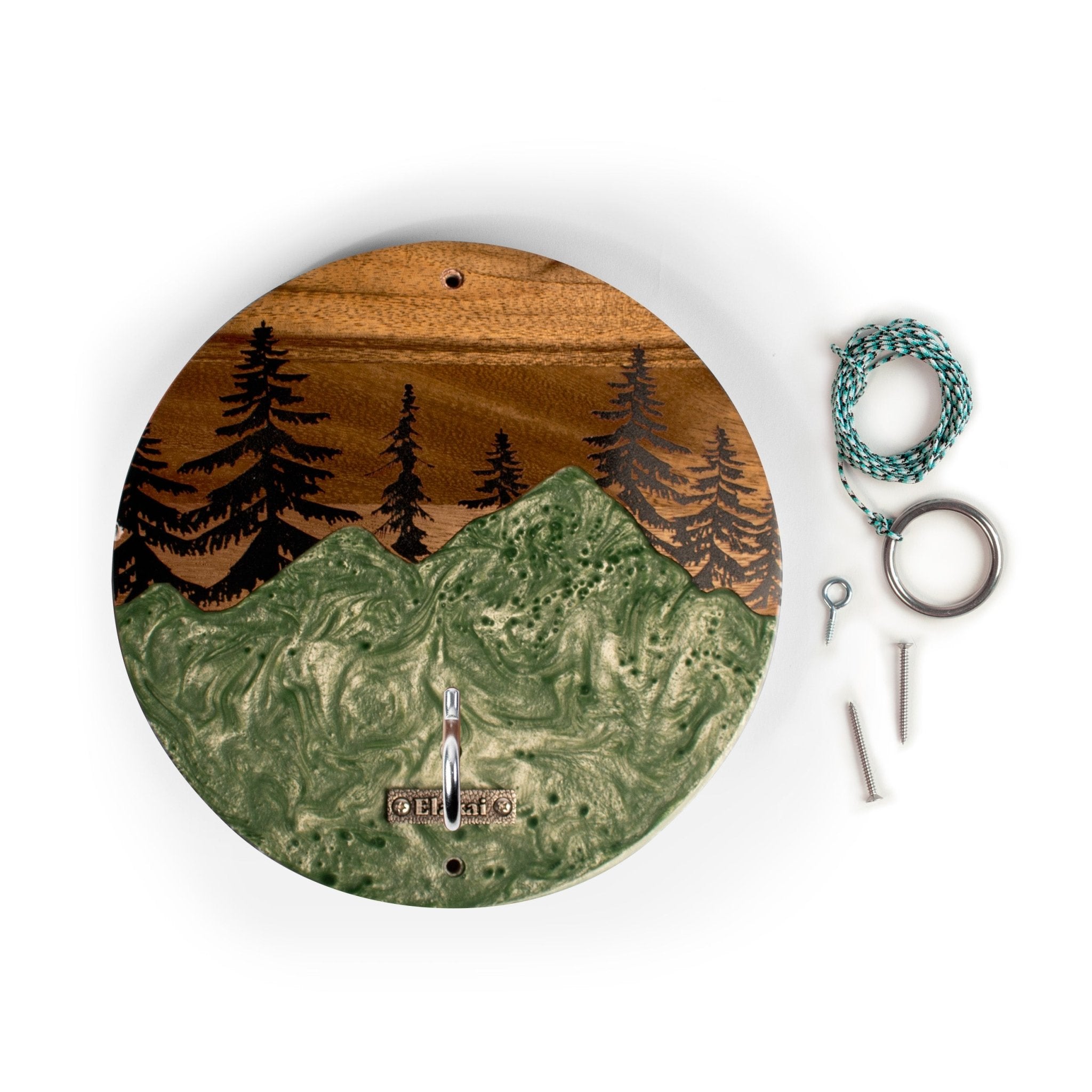 Mountain Acacia Wayfarer Hook & Ring Game - EGHRCRLE-21| Elakai Outdoor

#color_green pearl