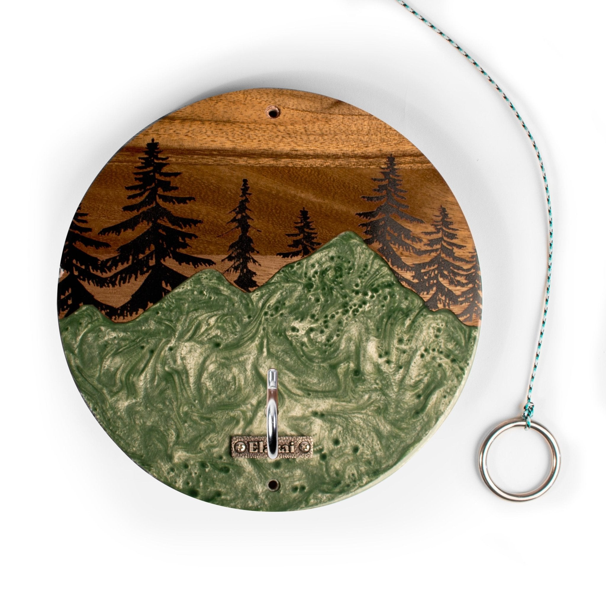 Mountain Acacia Wayfarer Hook & Ring Game - EGHRCRLE-21| Elakai Outdoor

#color_green pearl