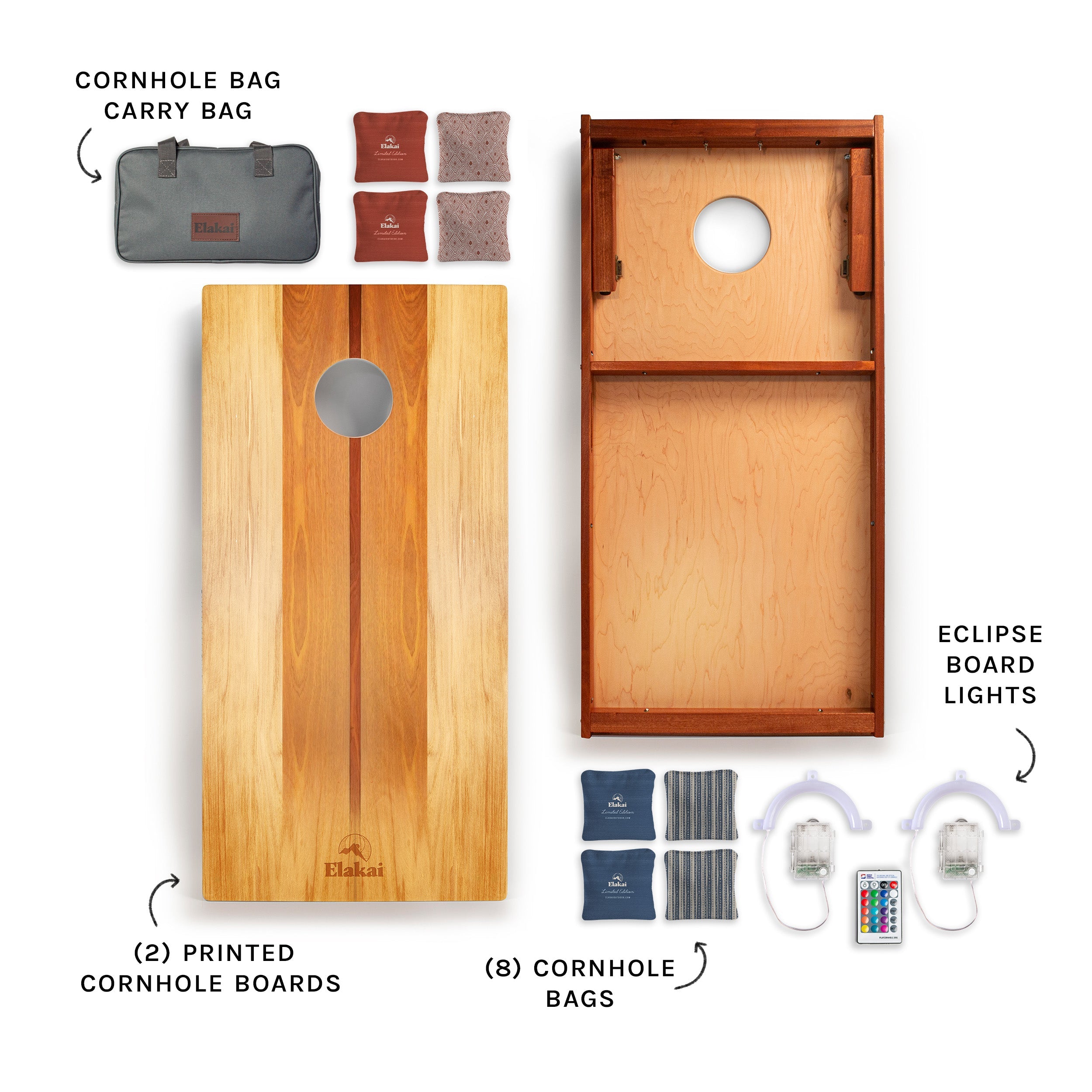 Natural Beach Woody | Curated Cornhole Set -  | Elakai Outdoor