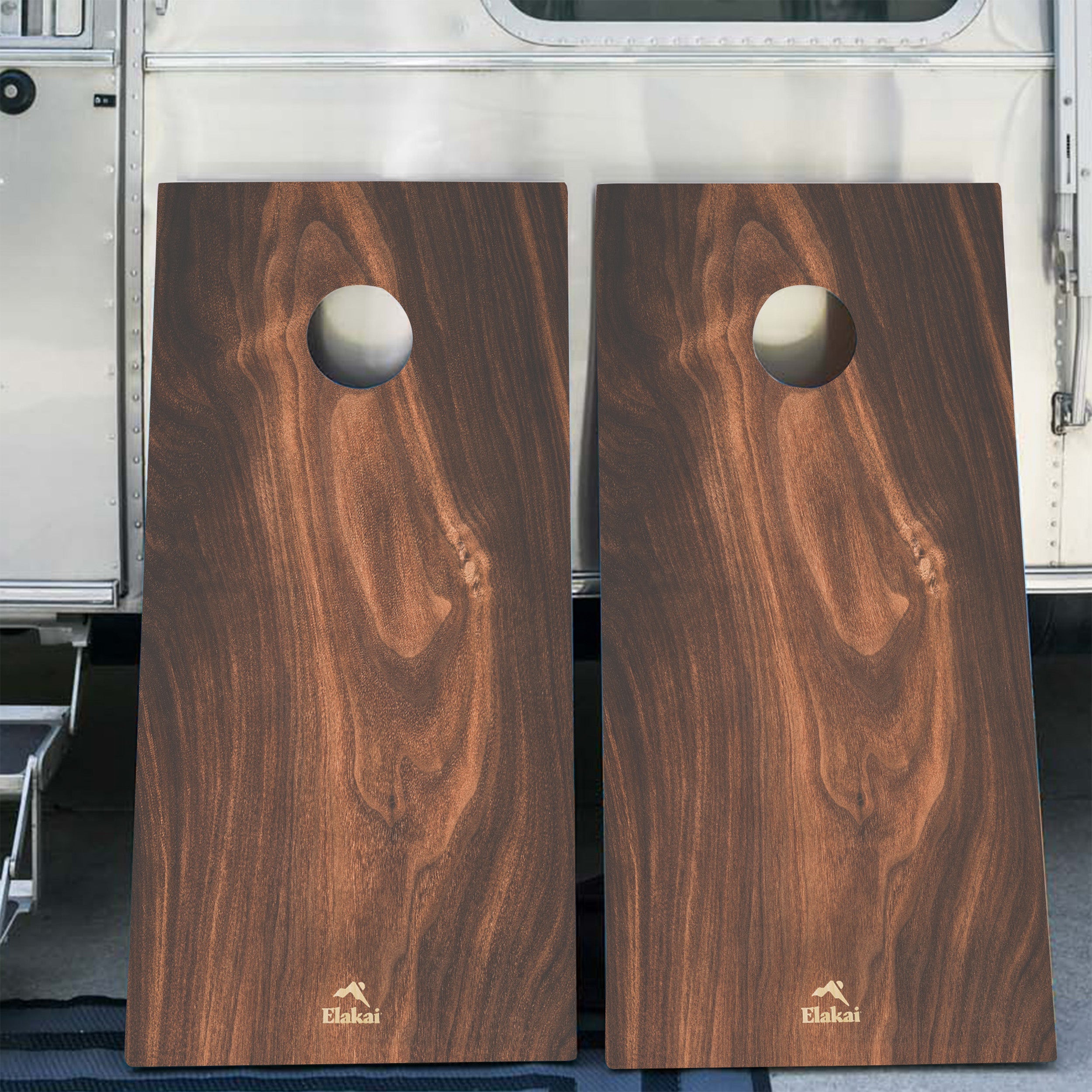 Organic Dark Beachwood | Curated Cornhole Set -  | Elakai Outdoor
