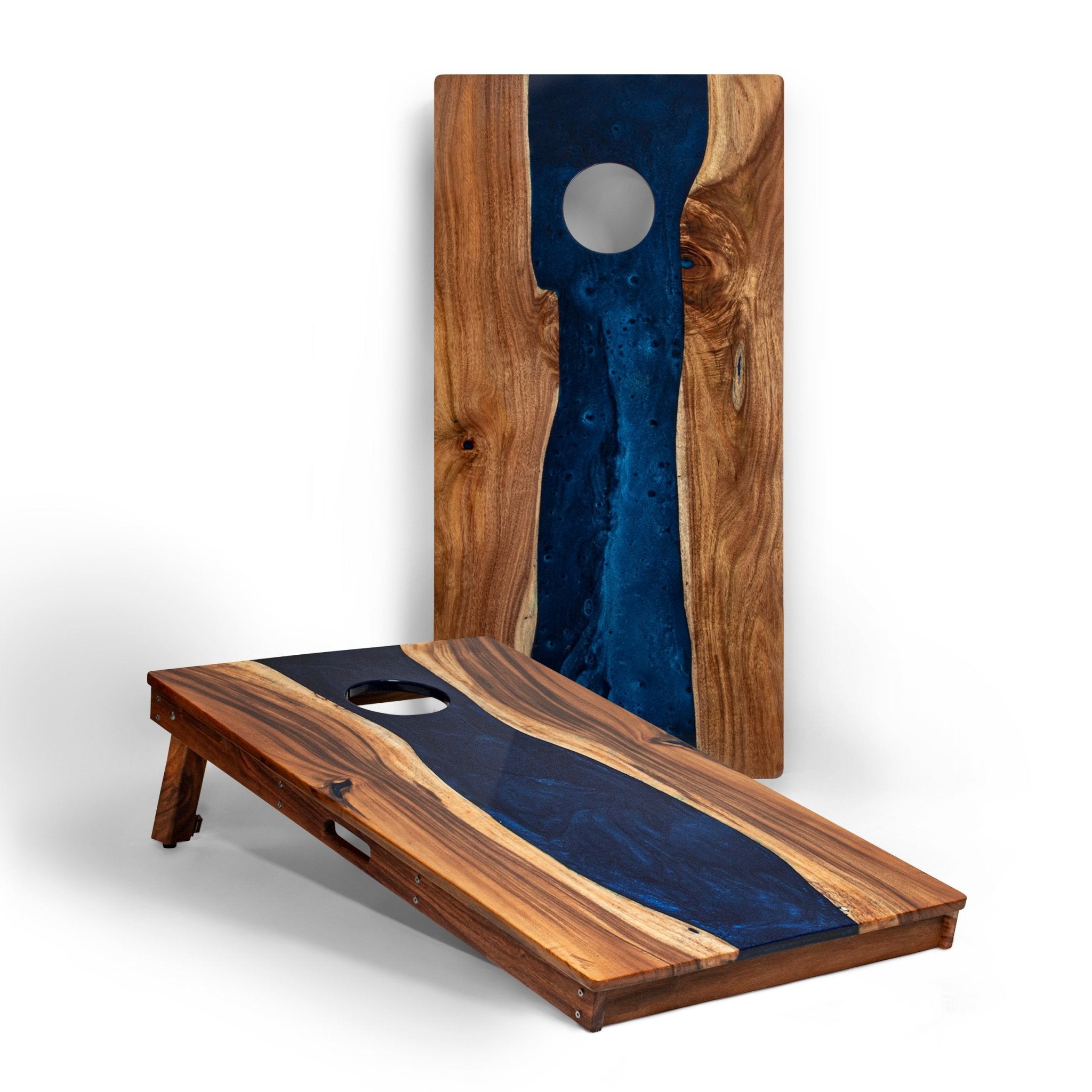 Studio Series Live Edge Resin Cornhole Boards | Luxury 2x4 Cornhole