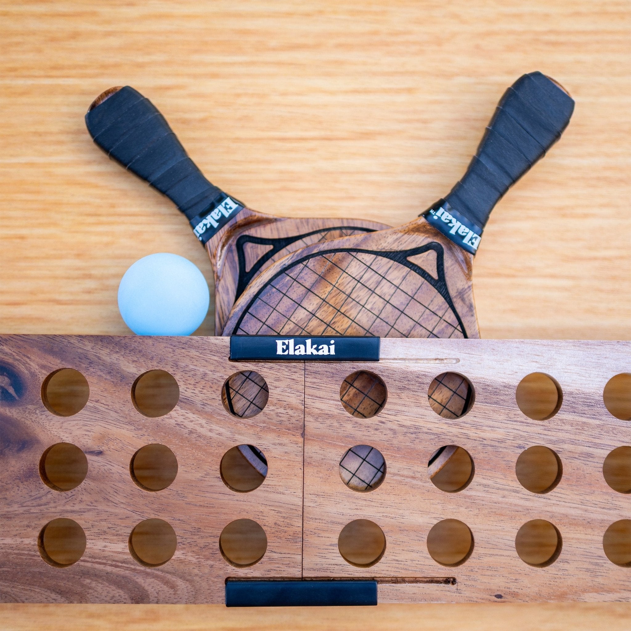 folding acacia wood net