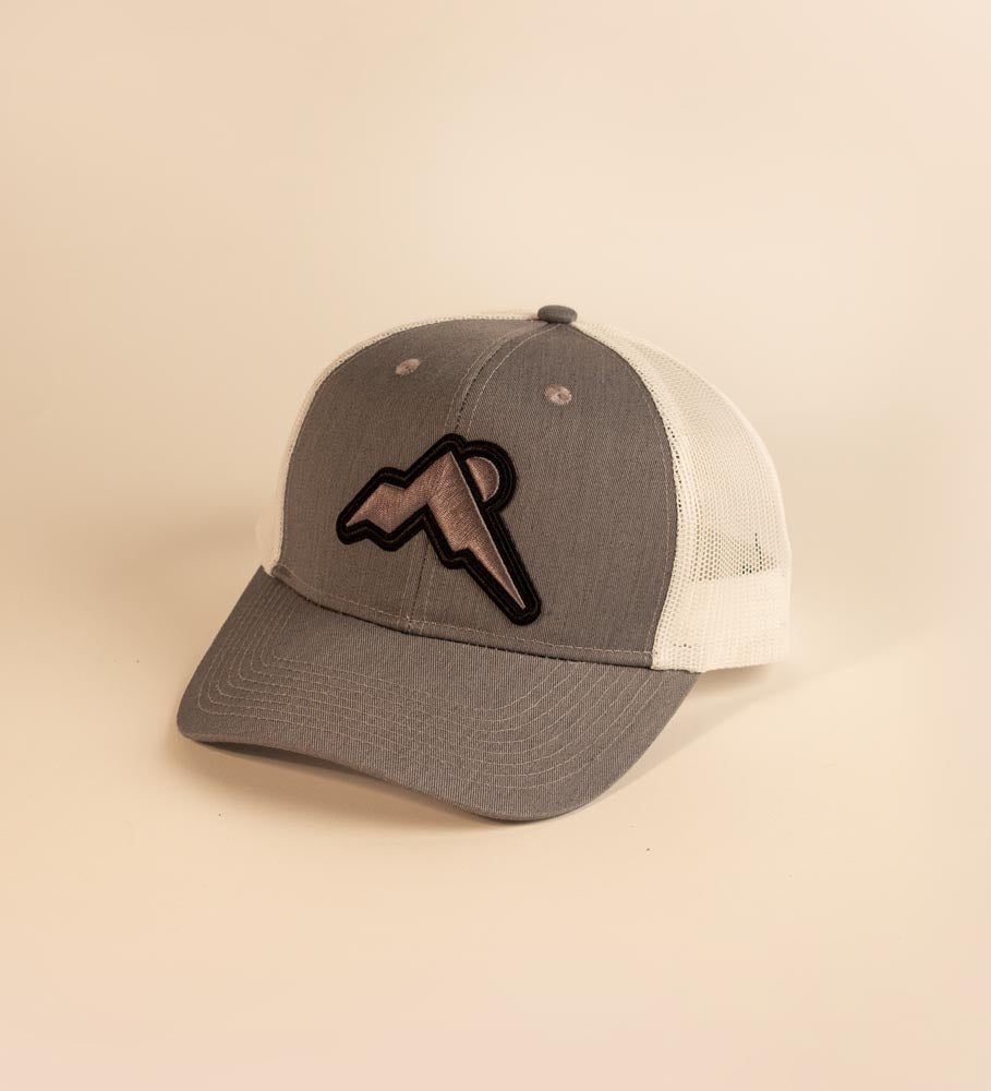 Front Embroidered Mountain Patch Low-Profile Trucker Hat